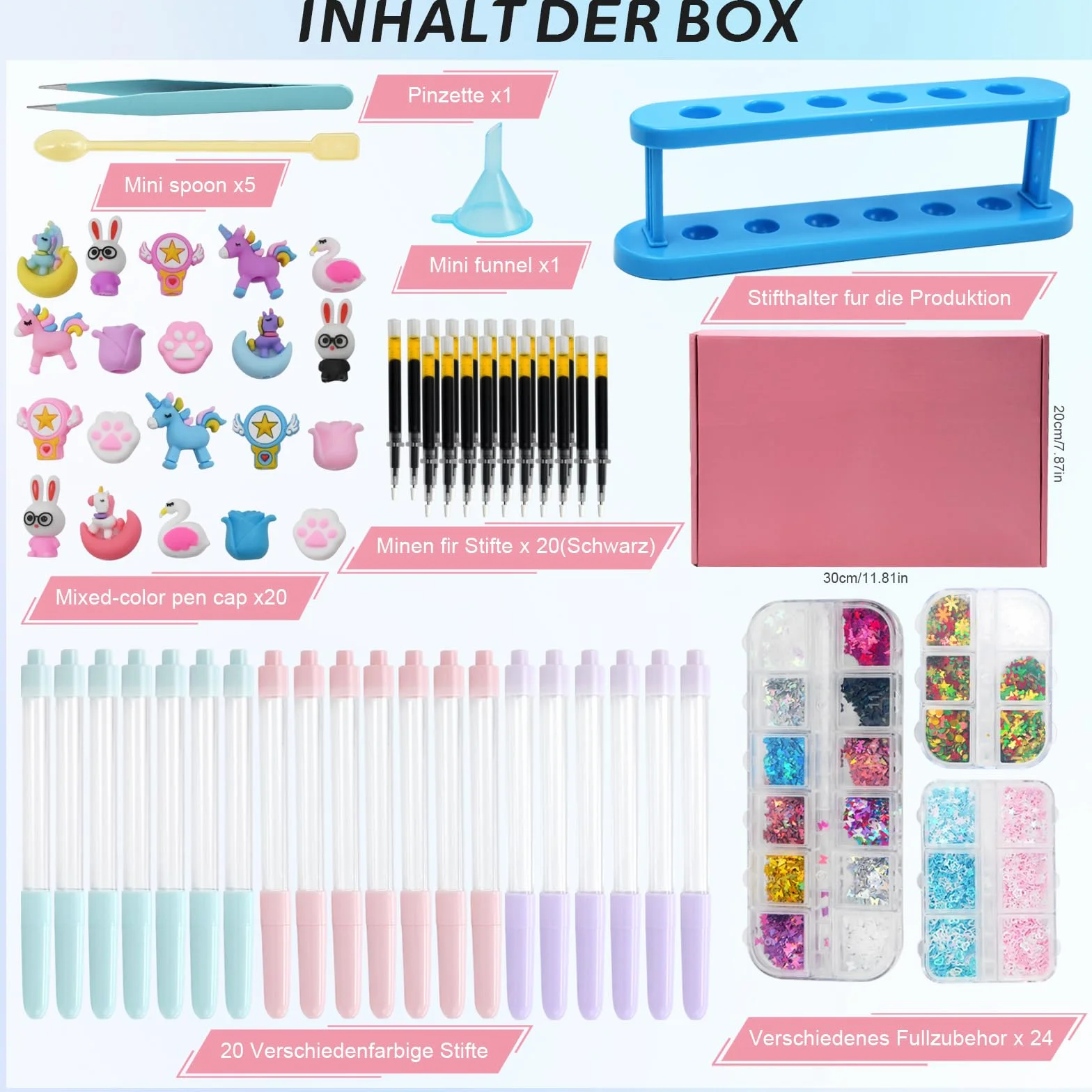 Fabrique a Stylo avec 72+ Accessoires, Kit Loisir Creatif Enfant 6-12 Ans