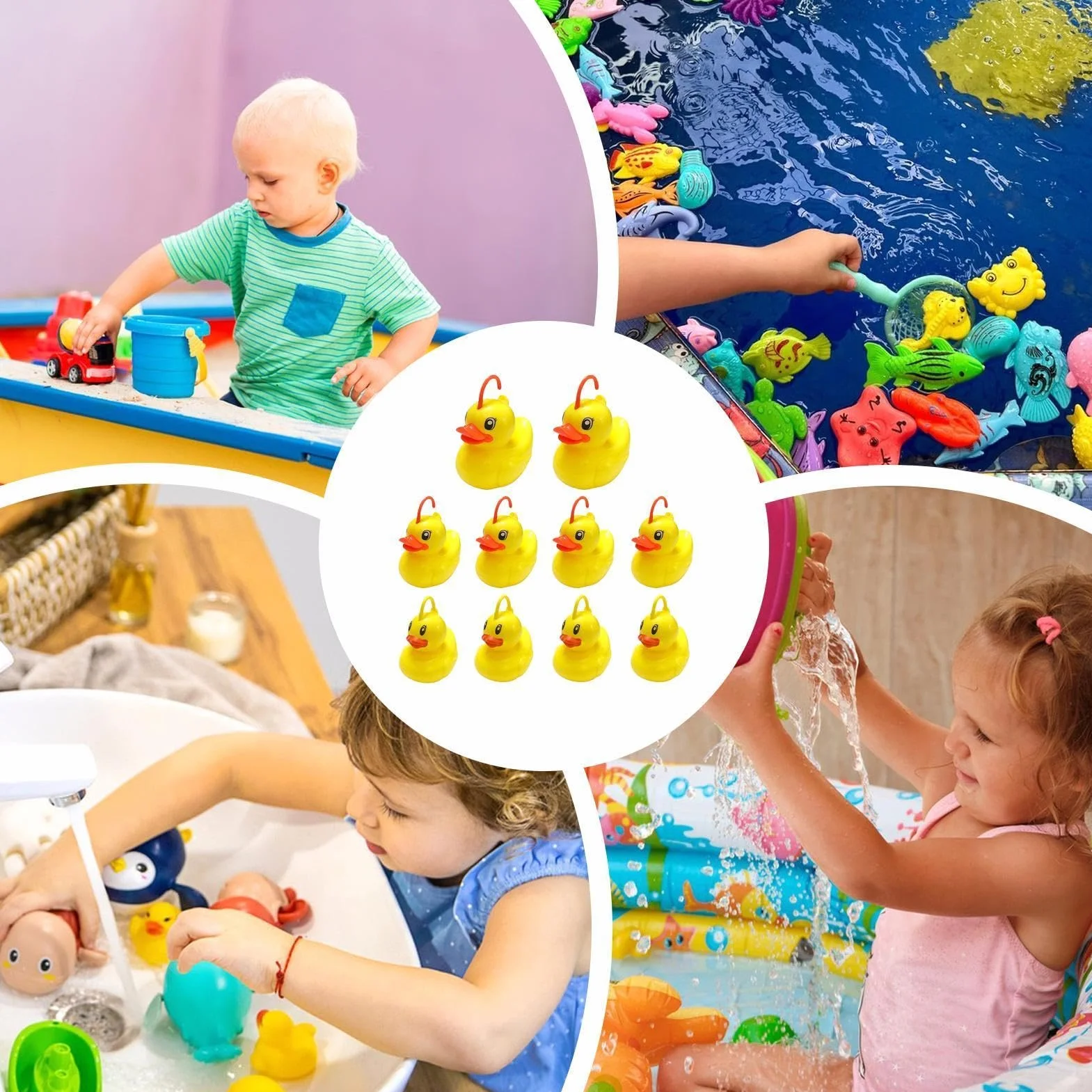 Jouet de pêche ABS Canard pour bain plage extérieur