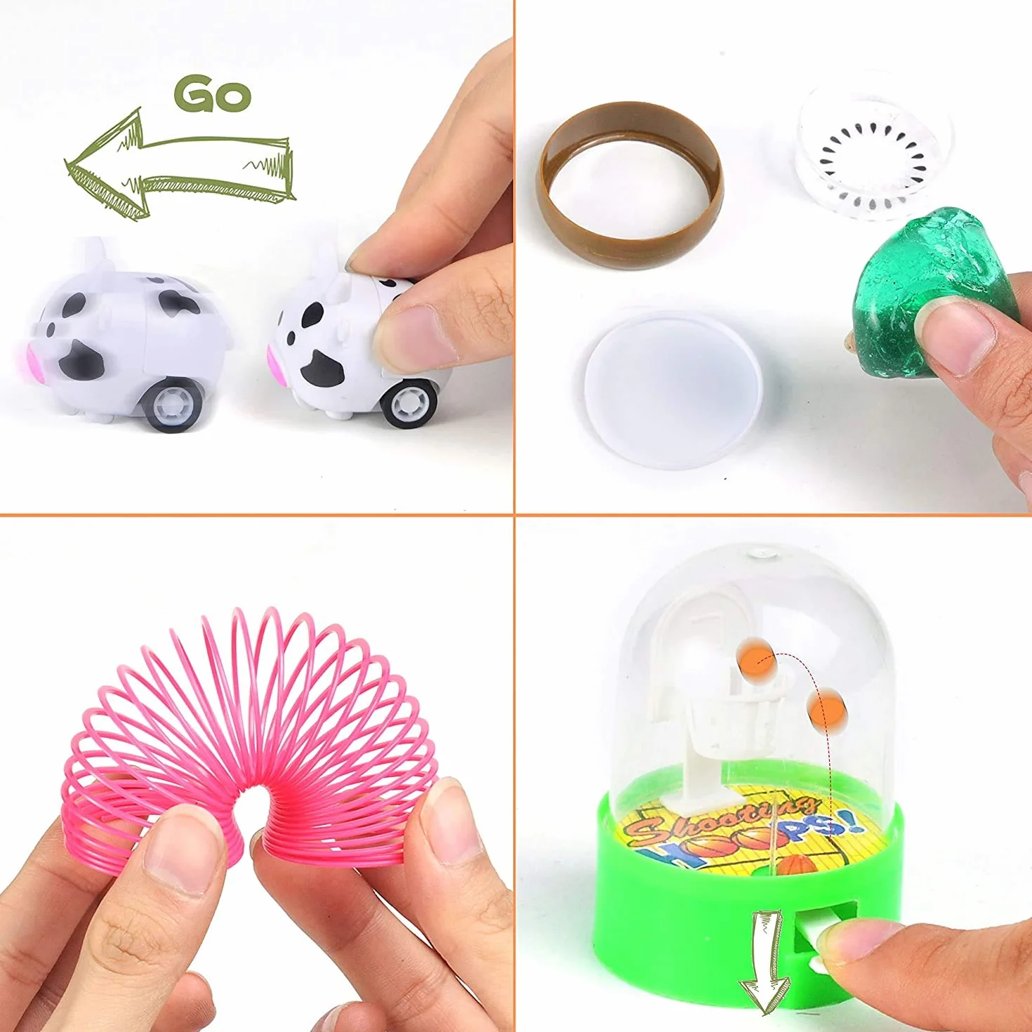 JOYIN 48 œufs de Pâques géants pré-remplis avec jouets, 3,25 pouces pour paniers de Pâques