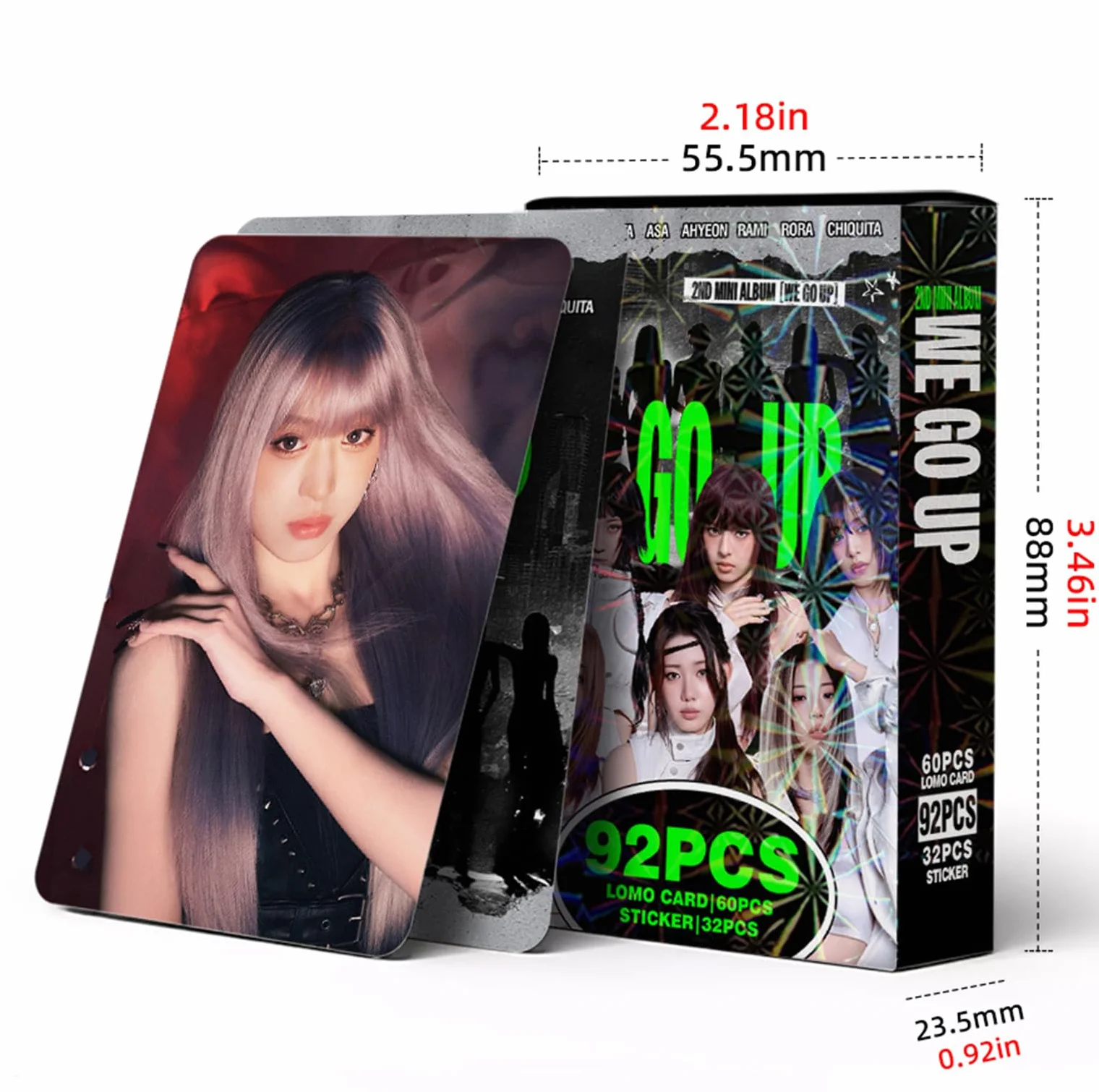 Cartes photo BABYMONSTER BM PSYCHO, 60 cartes et 32 autocollants, pour fans