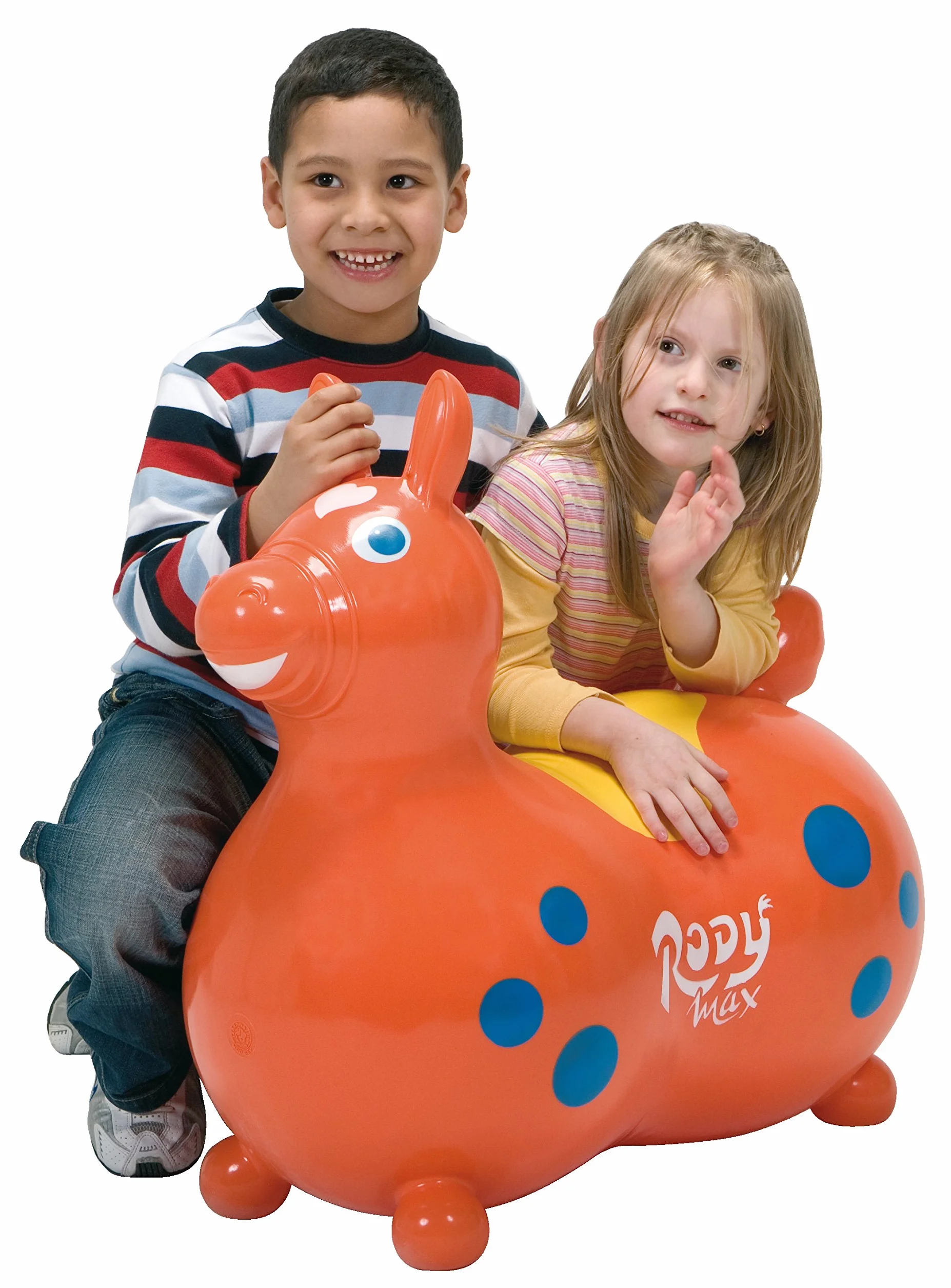 Gymnic Rody Max Cheval à Bascule Gonflable pour Enfants 5+ Ans, Jouet à Chevaucher