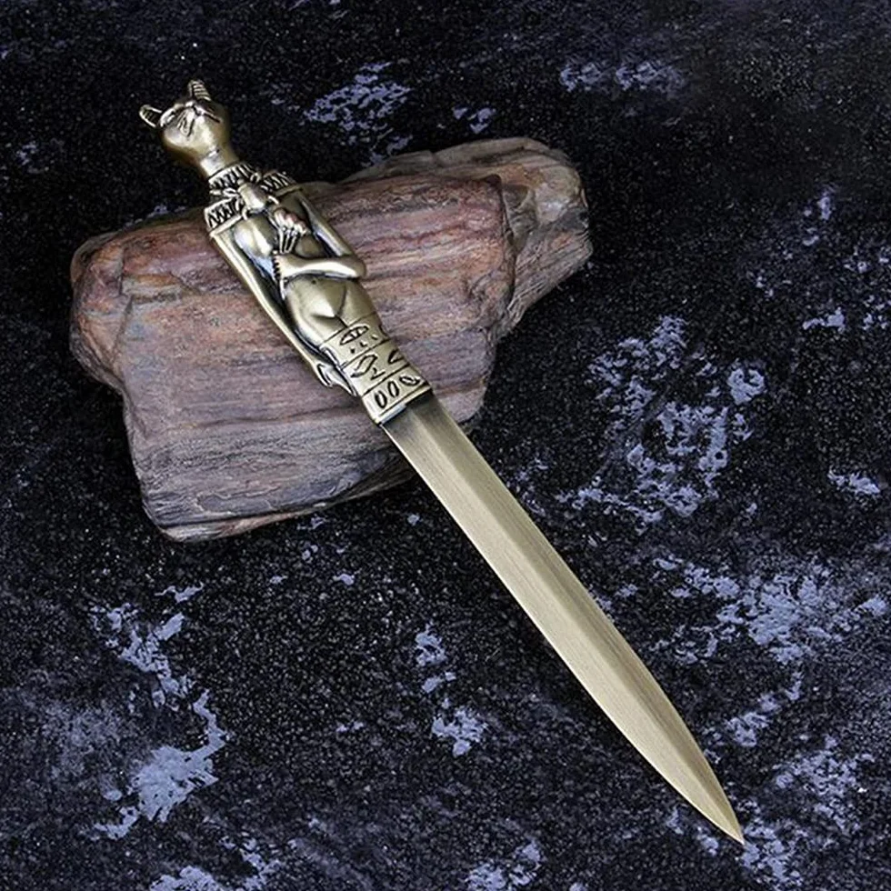Anubis Ouvre Lettre en Alliage, Coupe Papier Durable, 4cm x 19.4cm