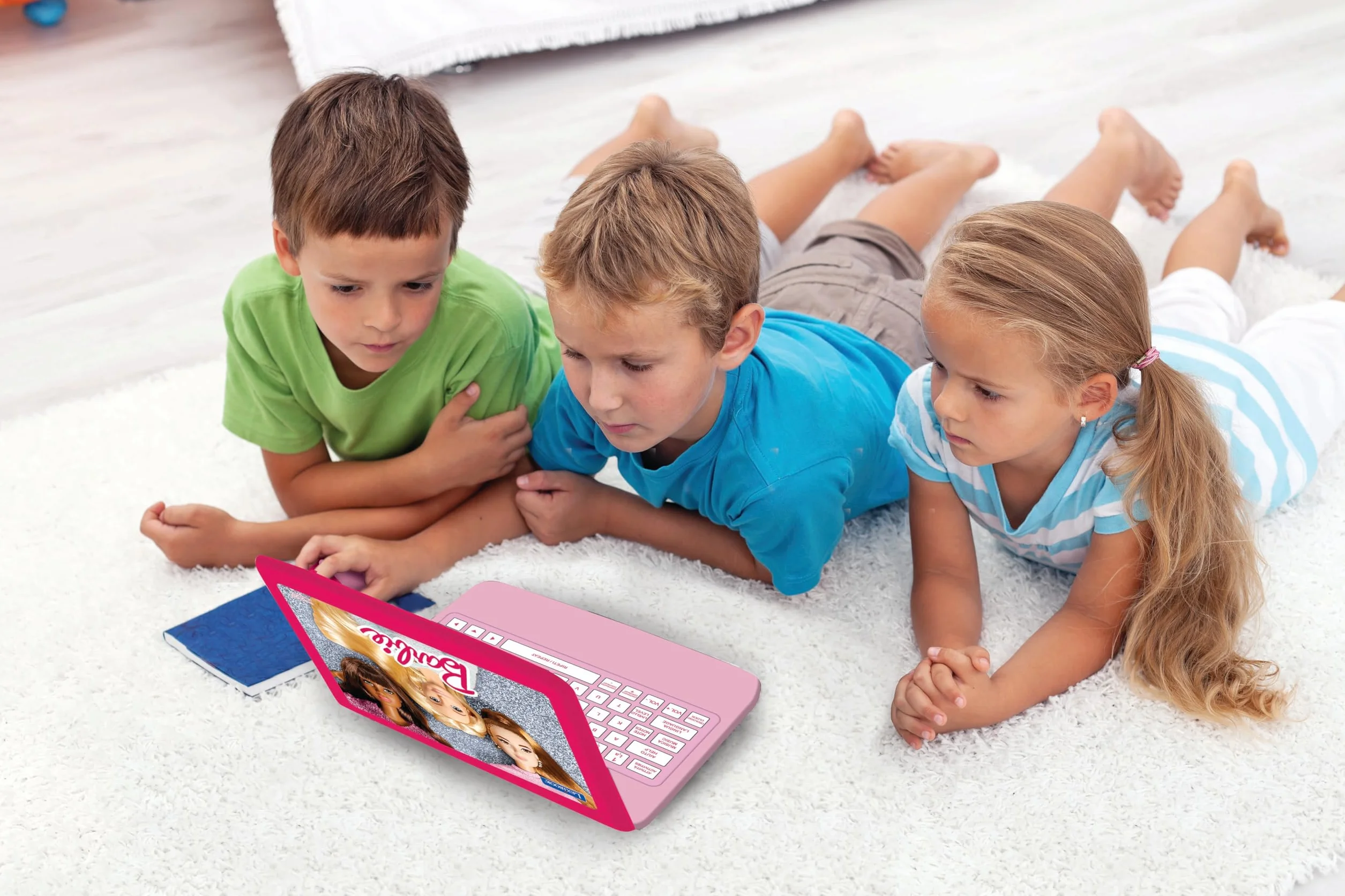 Lexibook Barbie, Ordinateur Portable éducatif et bilingue en Anglais/Italien, Jouet pour Enfants avec 124 activités pour Apprendre, Jeux et Musique, Rose, JC598BBi5LXB
