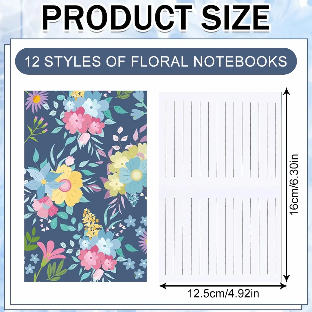 Lot de 12 mini-carnets de poche pour notes et idées