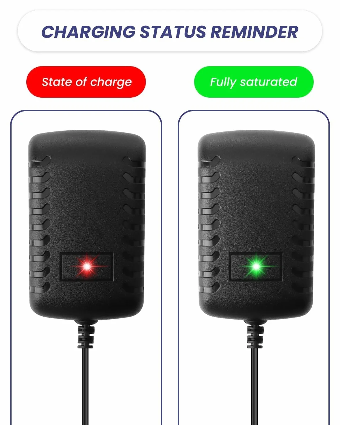 Chargeur Voiture Electrique Enfant 12V 1A 1000MA 1.5 mètre Pour Batterie Moto SUV VTT