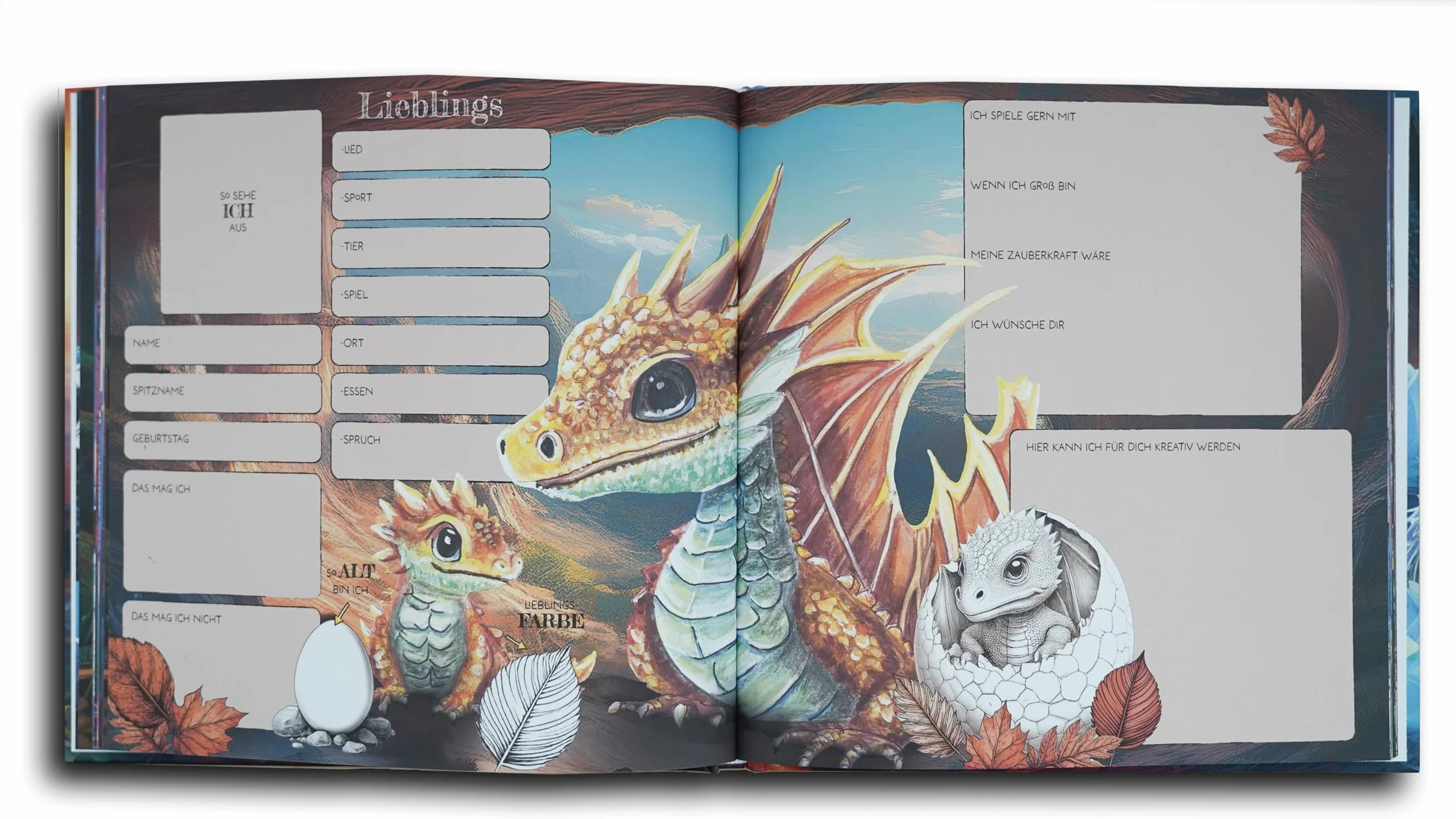 Livre d'amitié Mon dragon ami pour garçons et filles maternelle école primaire Cadeau rentrée des classes