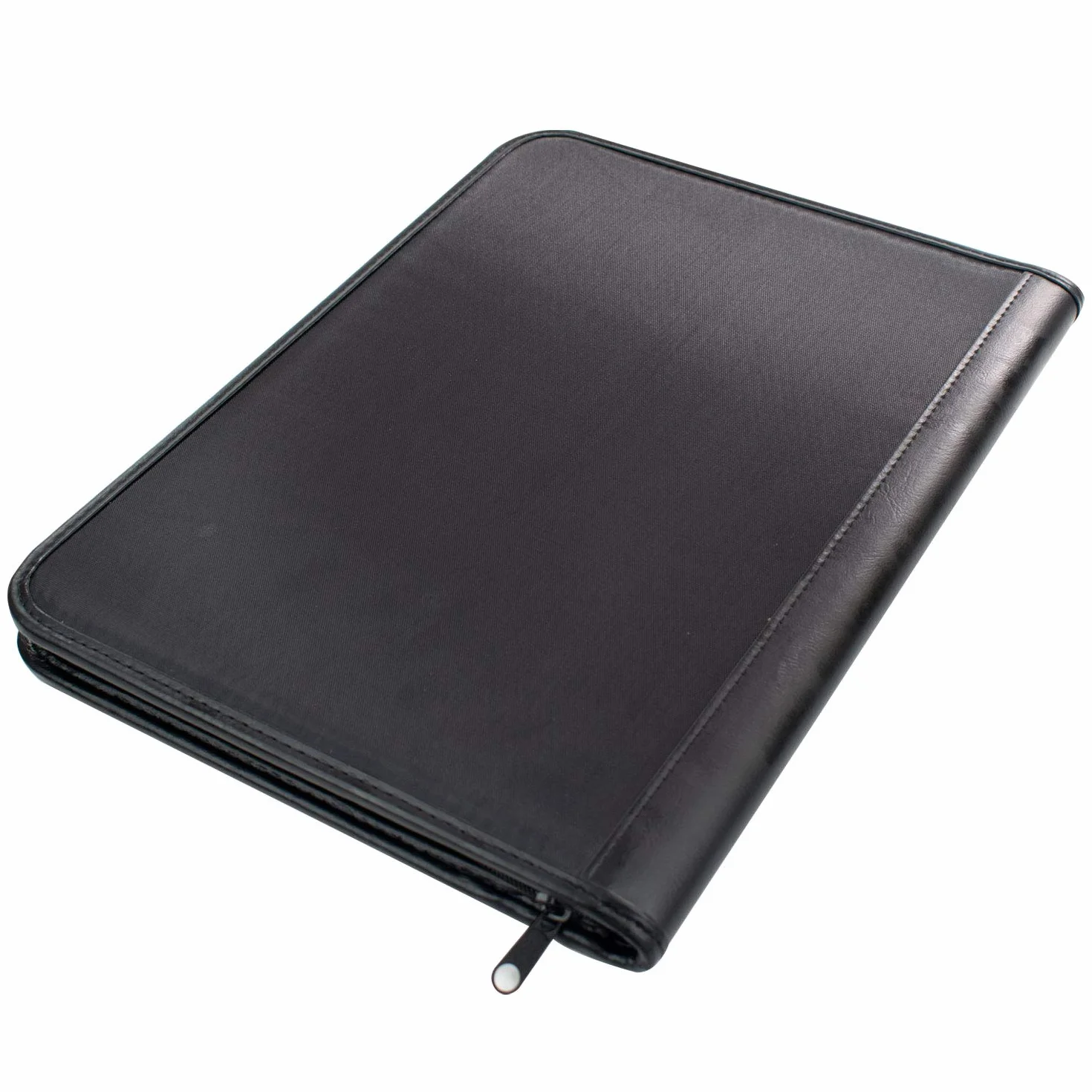 Organisateur de fichiers extensible 25 compartiments A4 zippé simili cuir noir