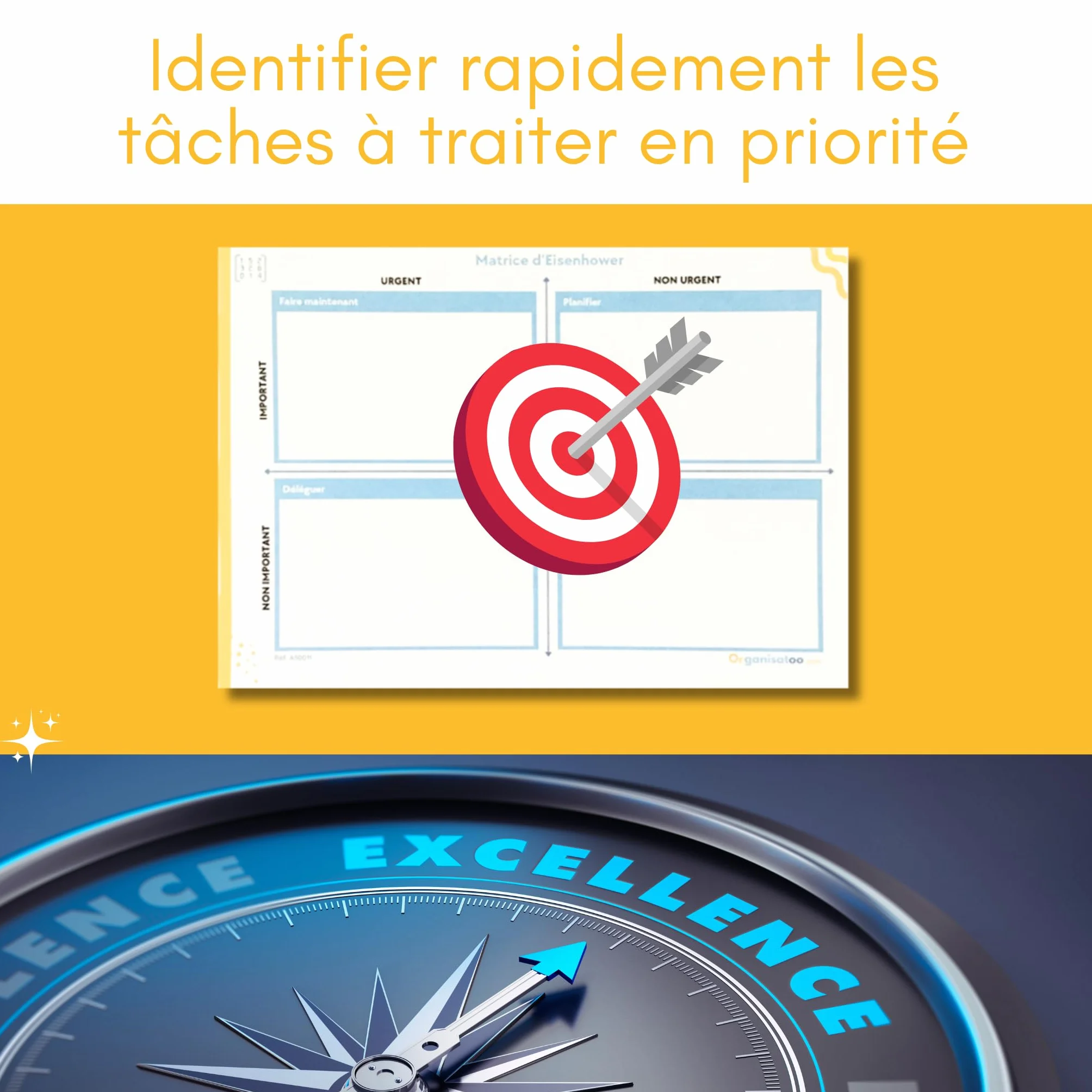 Matrice Eisenhower Bloc-Notes A5 50 Pages - Carnet de Productivité et Organisation
