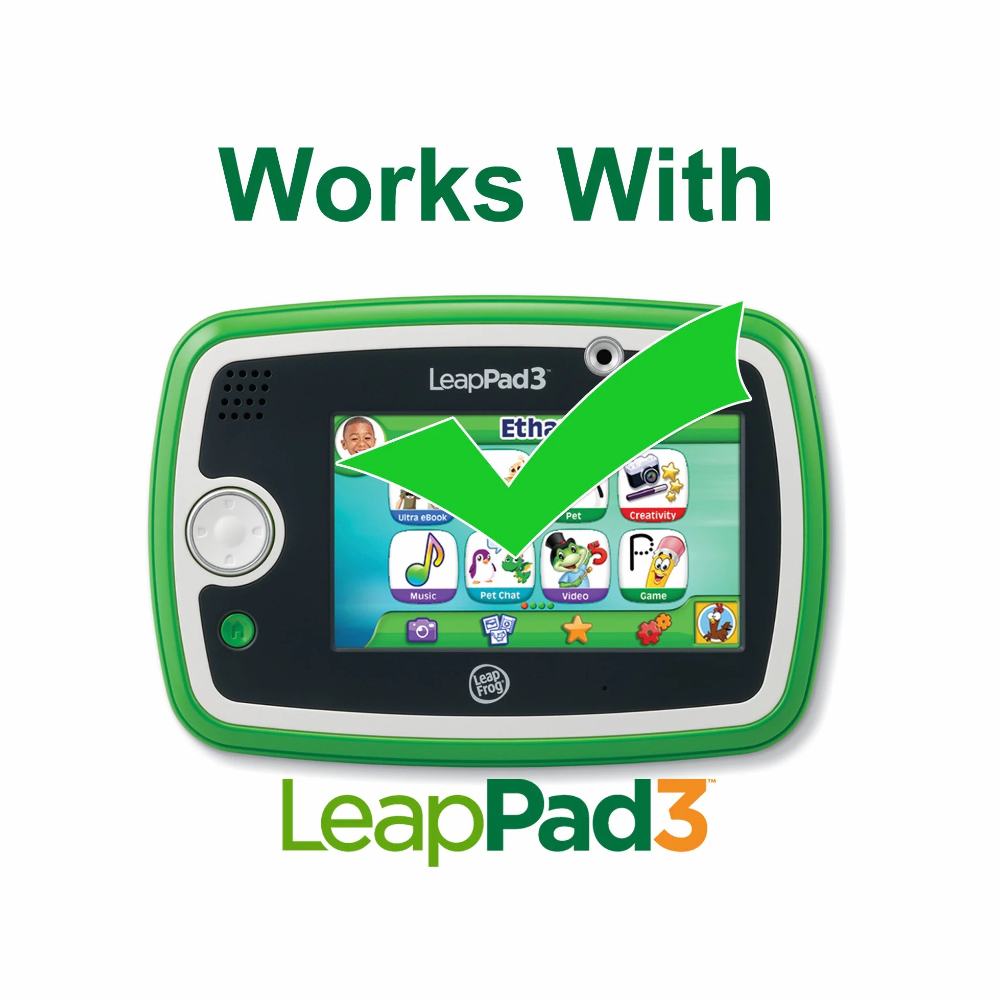 LeapFrog Leappad 3 Coque De Protection Vert Jeu Electronique