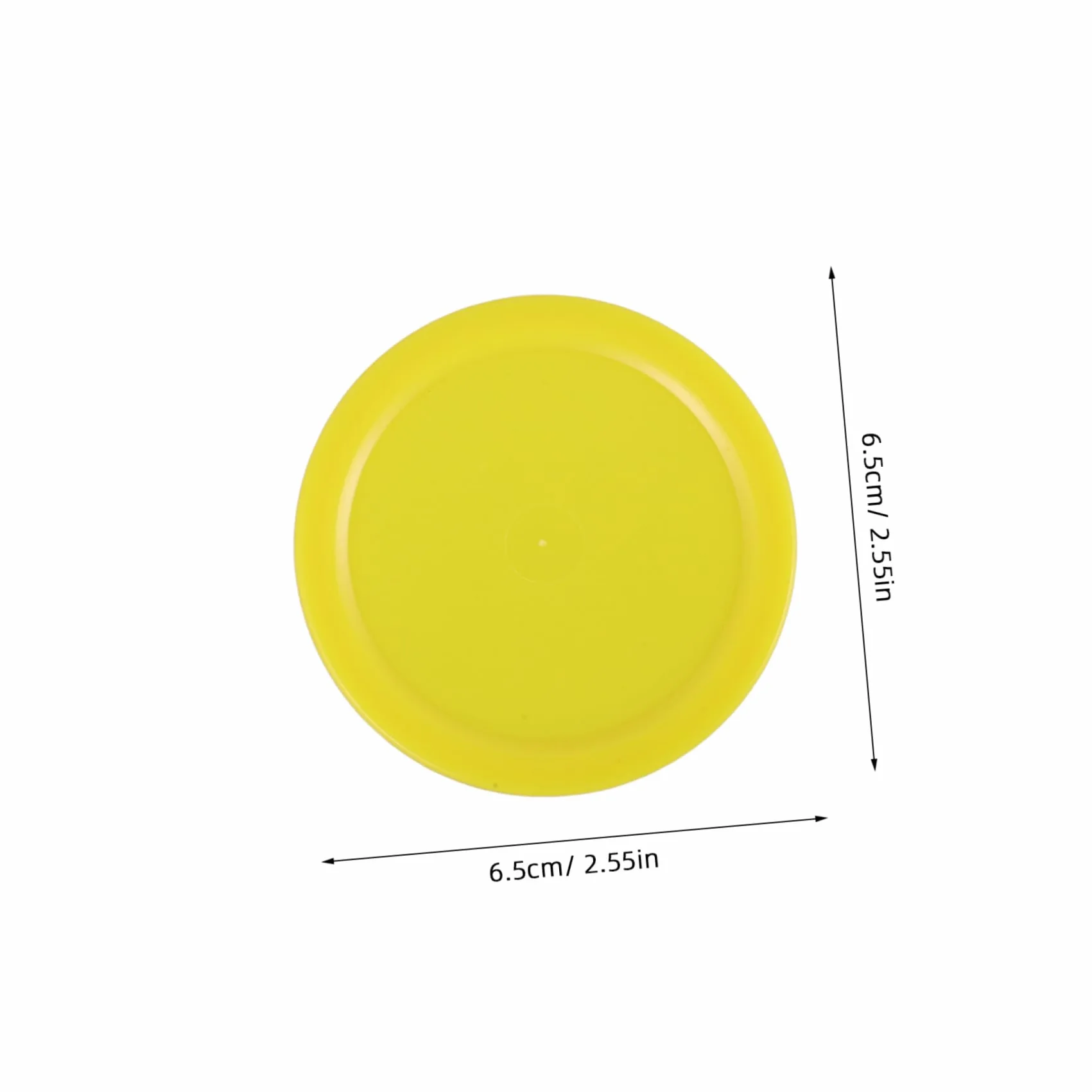 Toyvian 10 Pièces Rondelles Hockey Glace Plastique Jaune Accessoires Remplacement Table Maniabilité
