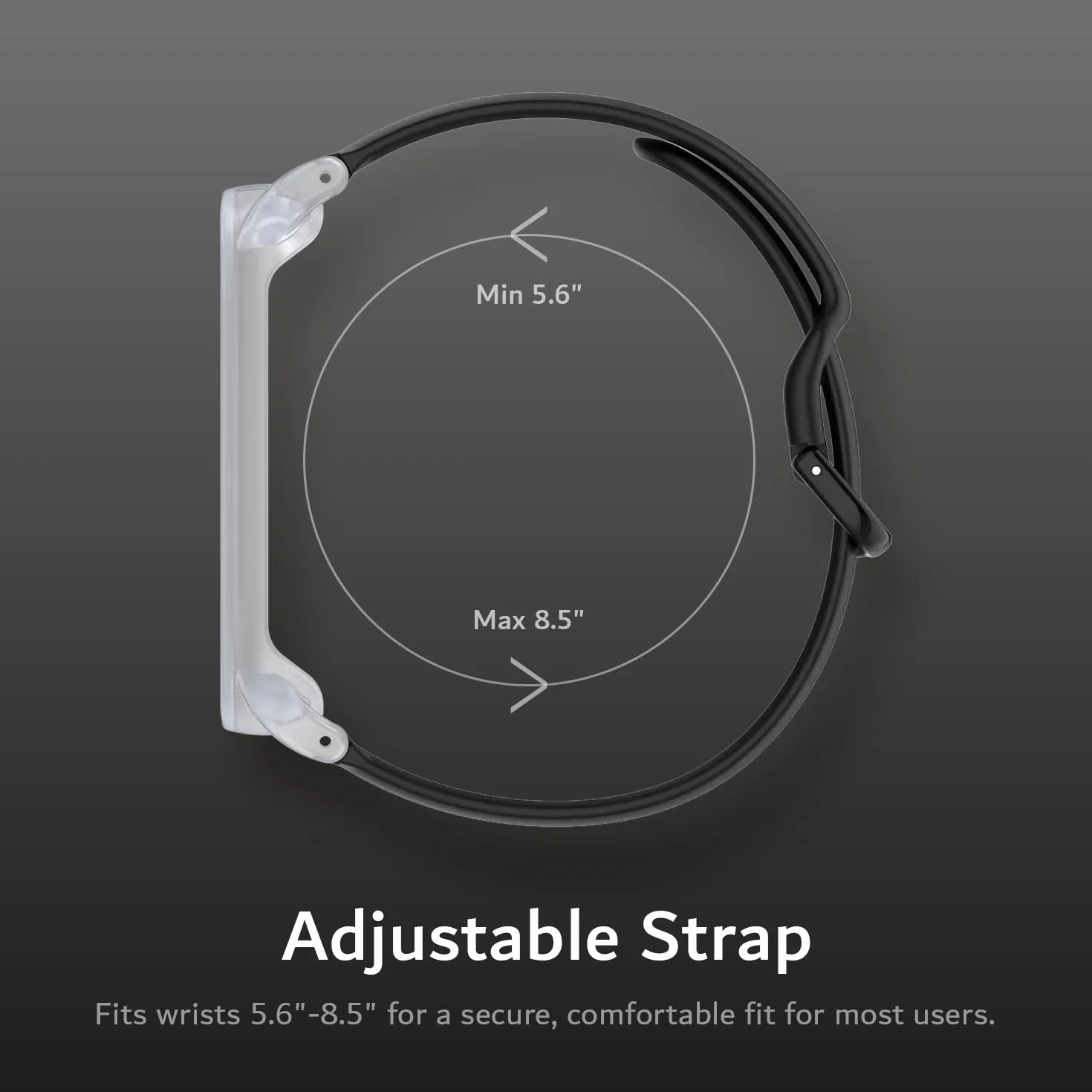 TUDIA Étui en PC à clipser avec Bracelet réglable en silicone pour enregistreur PLAUD NotePin AI
