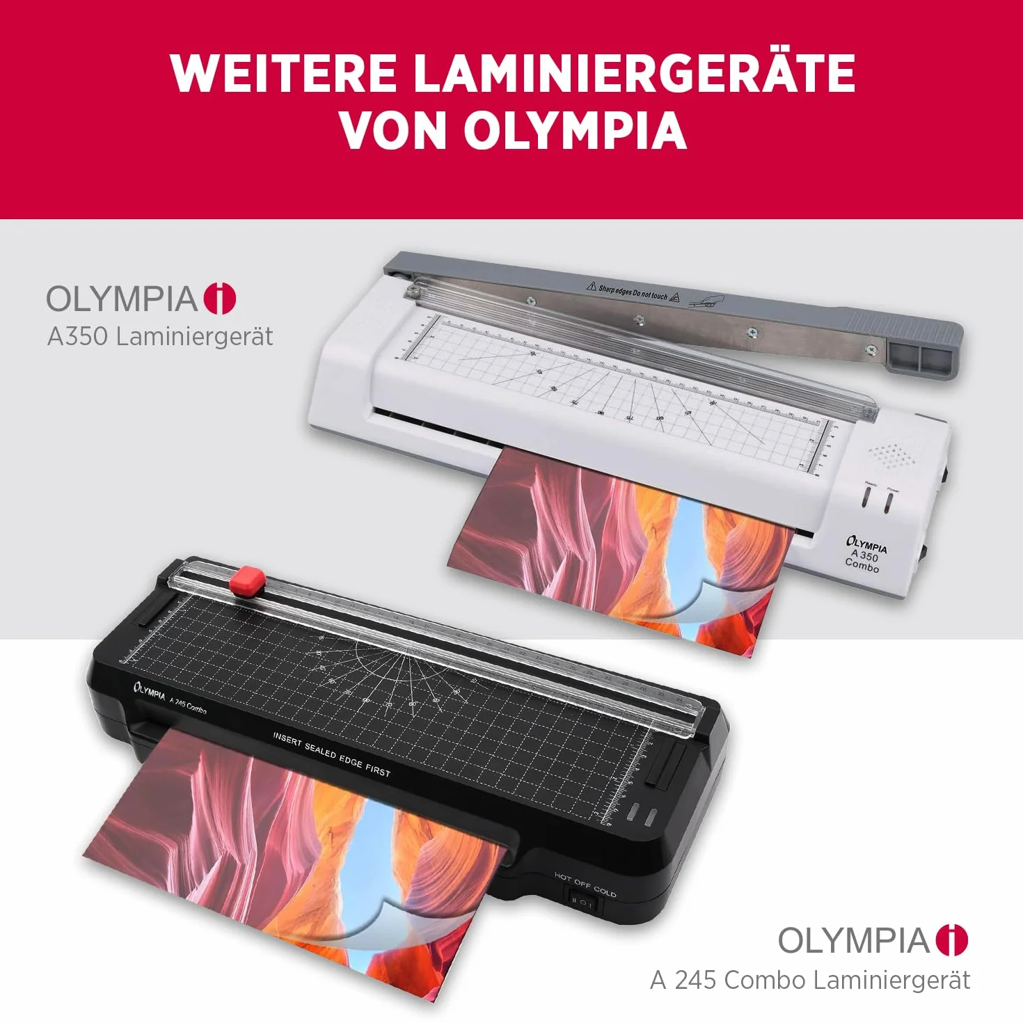 OLYMPIA A 130 Plastifieuse A3 compacte avec coupe-papier intégré 80-125 microns