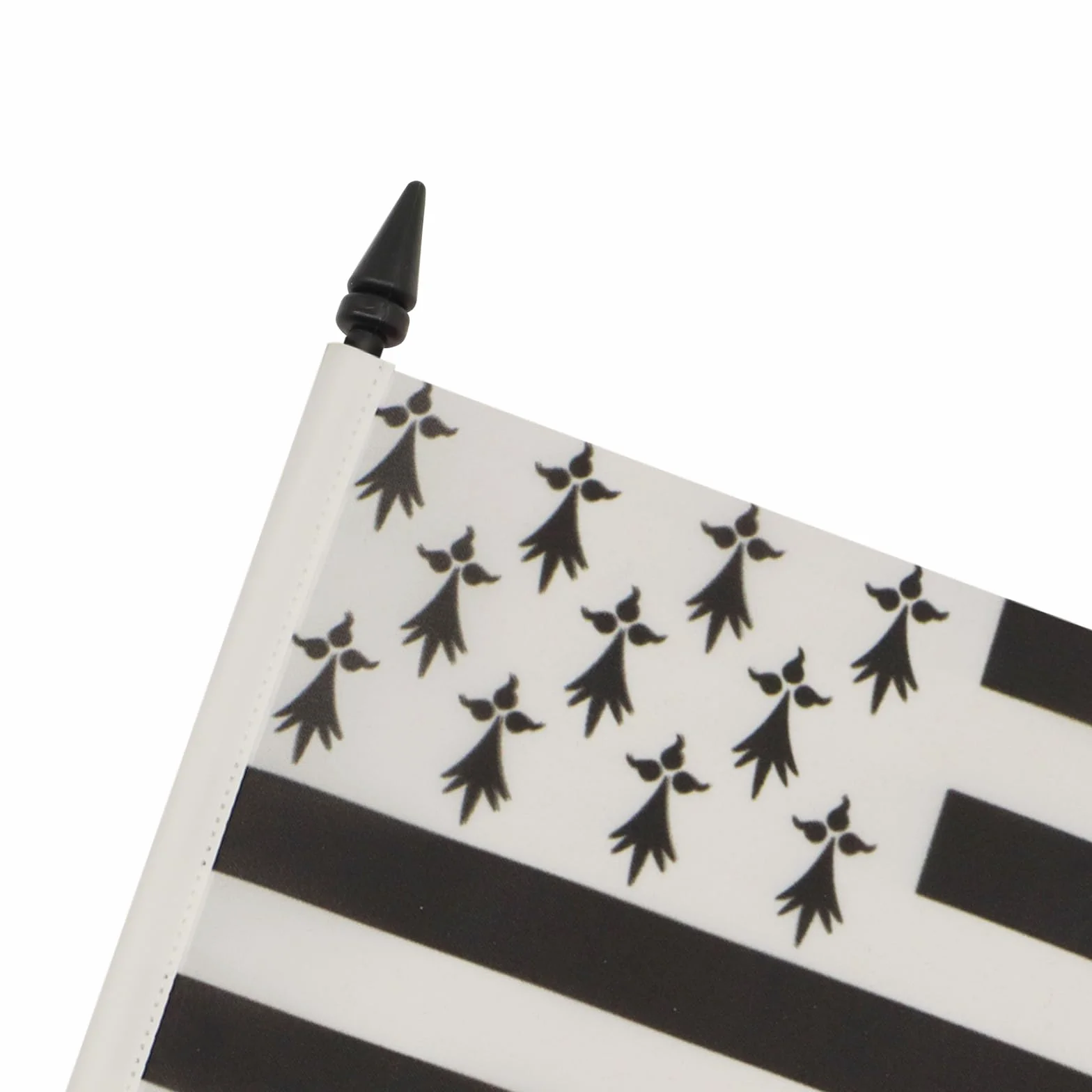 AZ FLAG Drapeau De Table Bretagne Alternatif 21x14 cm Petit Drapeau Breton De Bureau 100% Polyester