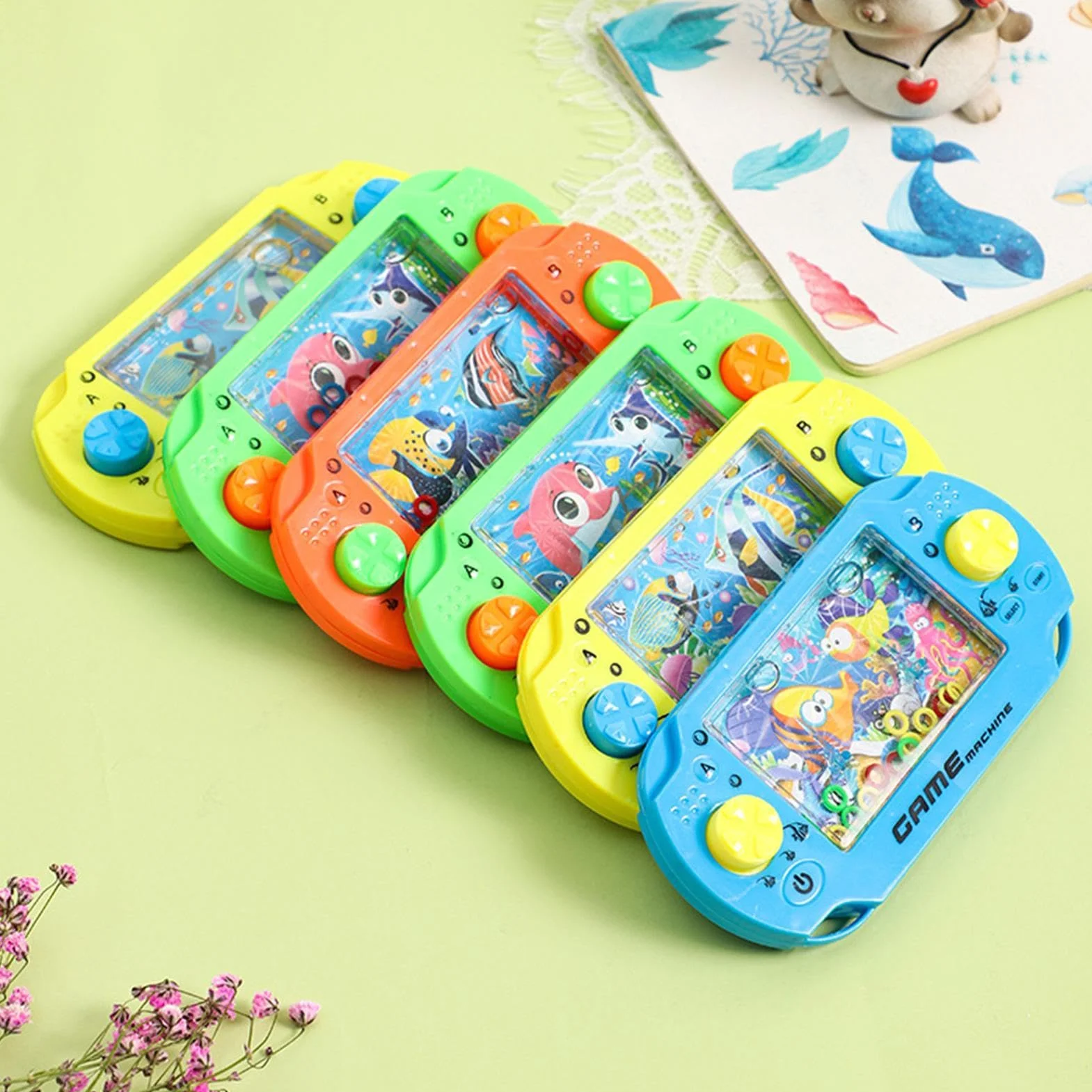 Jeu d'eau Portable Mini avec Anneau d'eau, Jeux rétro – Fournitures éducatives pour enfant