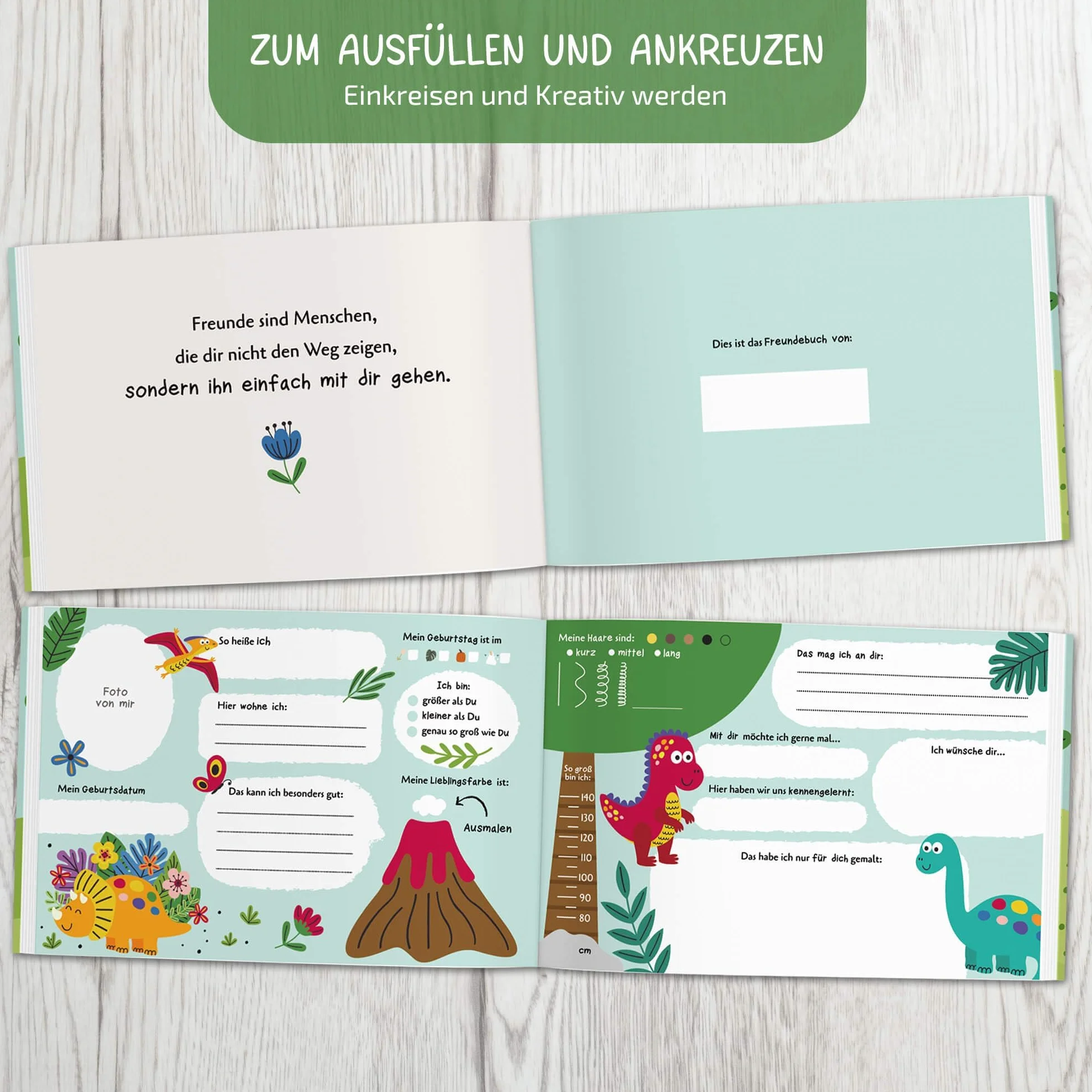 Livre d'amis BIROYAL pour garçons et filles, album d'amitié scolaire, cadeau rentrée des classes