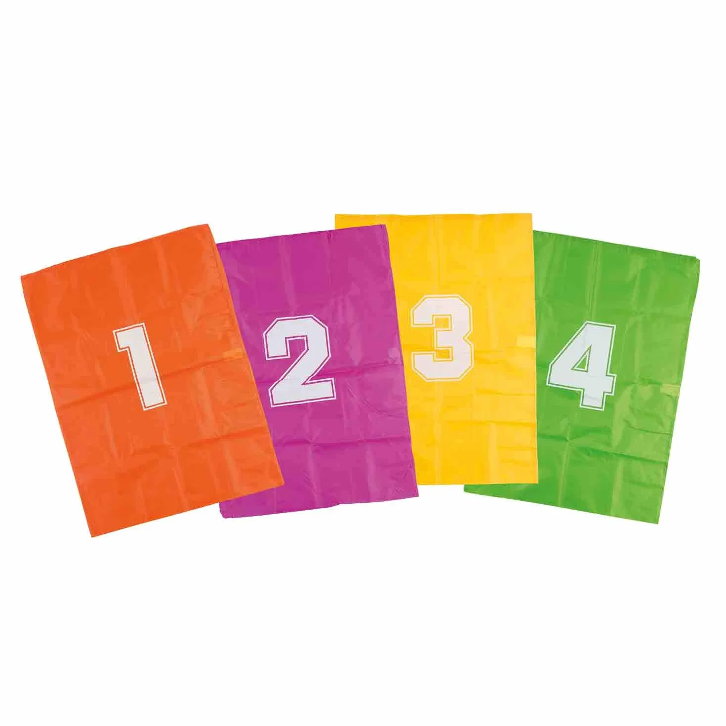 Idena Jeu de sacs gonflables 4 sacs avec ruban départ arrivée fêtes sport