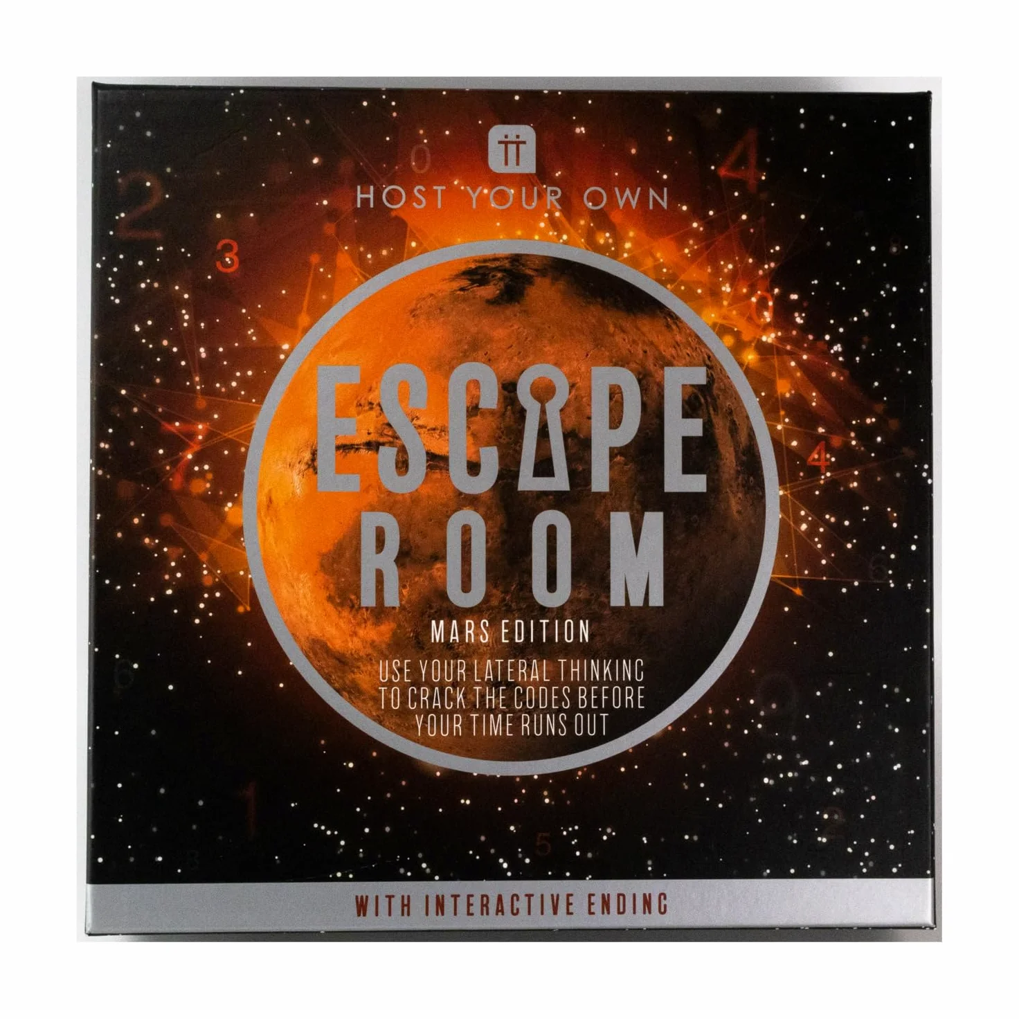 Talking Tables Jeu d'évasion sur Le thème de l'espace Mars à la Maison | Organisez Votre Propre soirée de Jeux avec des éléments interactifs | pour Anniversaire, dîner, Cadeau de Noël Rouge