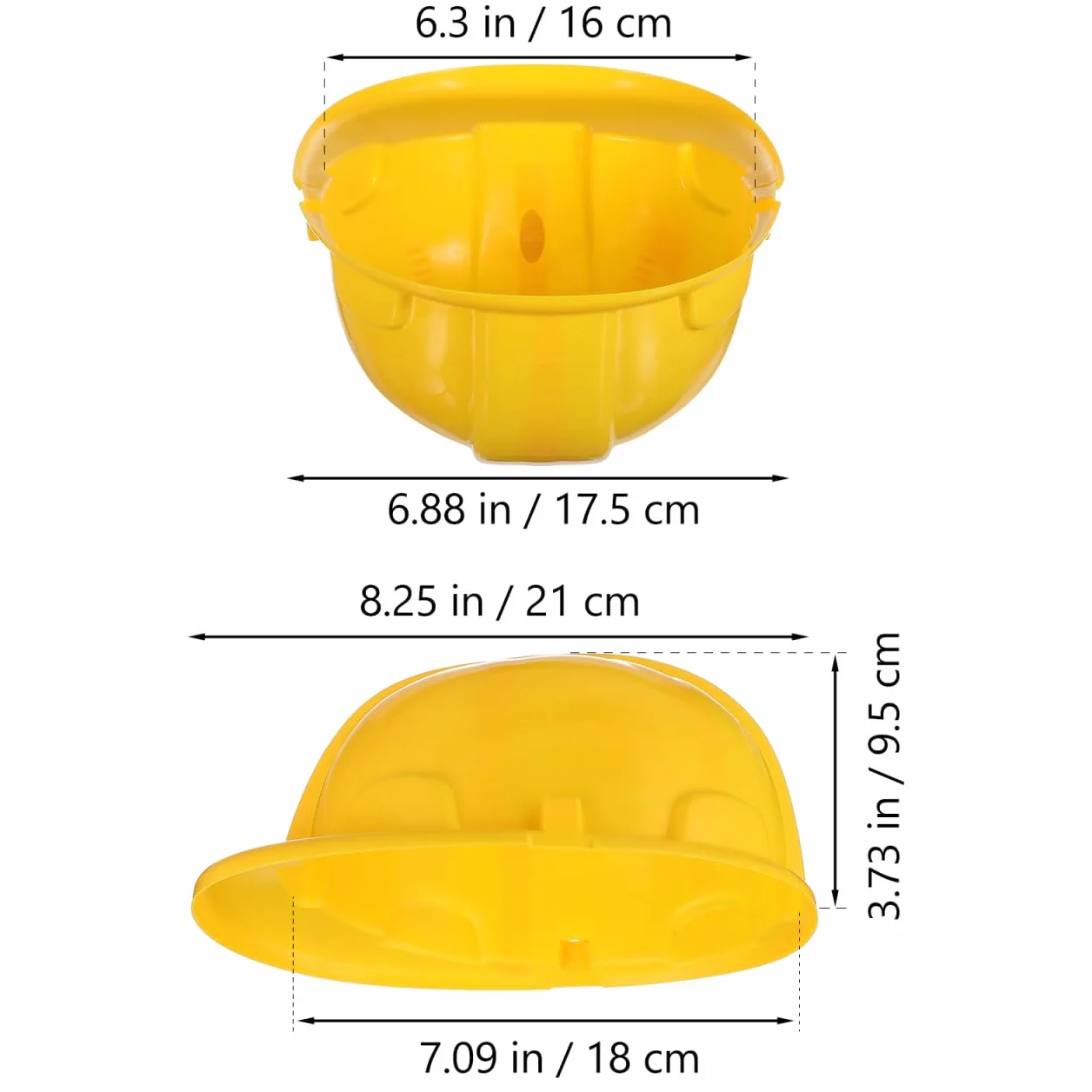 Gatuida 2 Pièces Casques de Construction Plastique pour Enfant Jeu de Rôle Fête Chantier