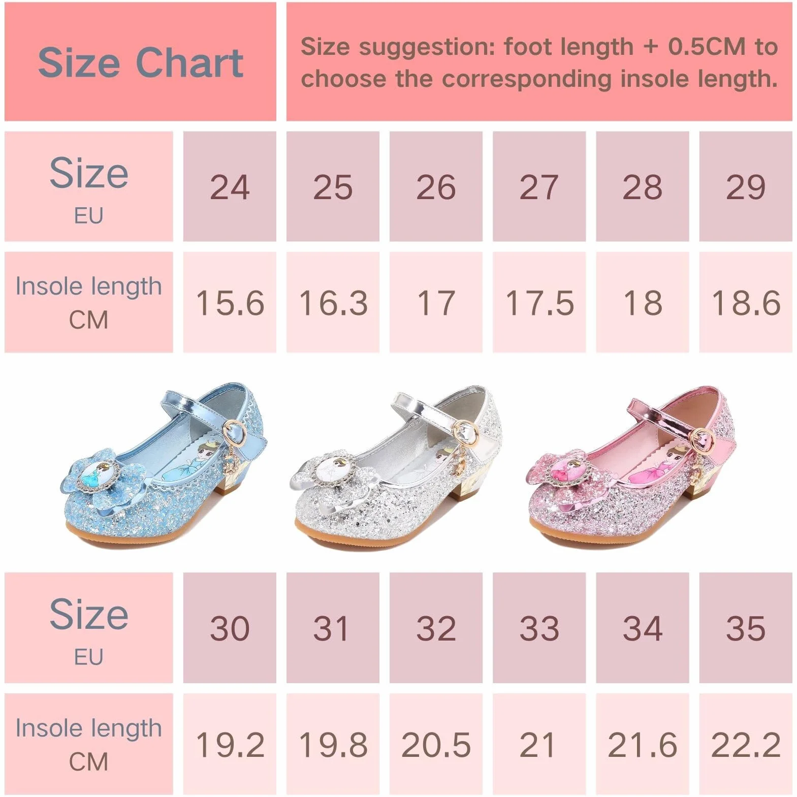Chaussures Danse Paillettes Princesse Elsa Enfant Fille Costume Cosplay Fête