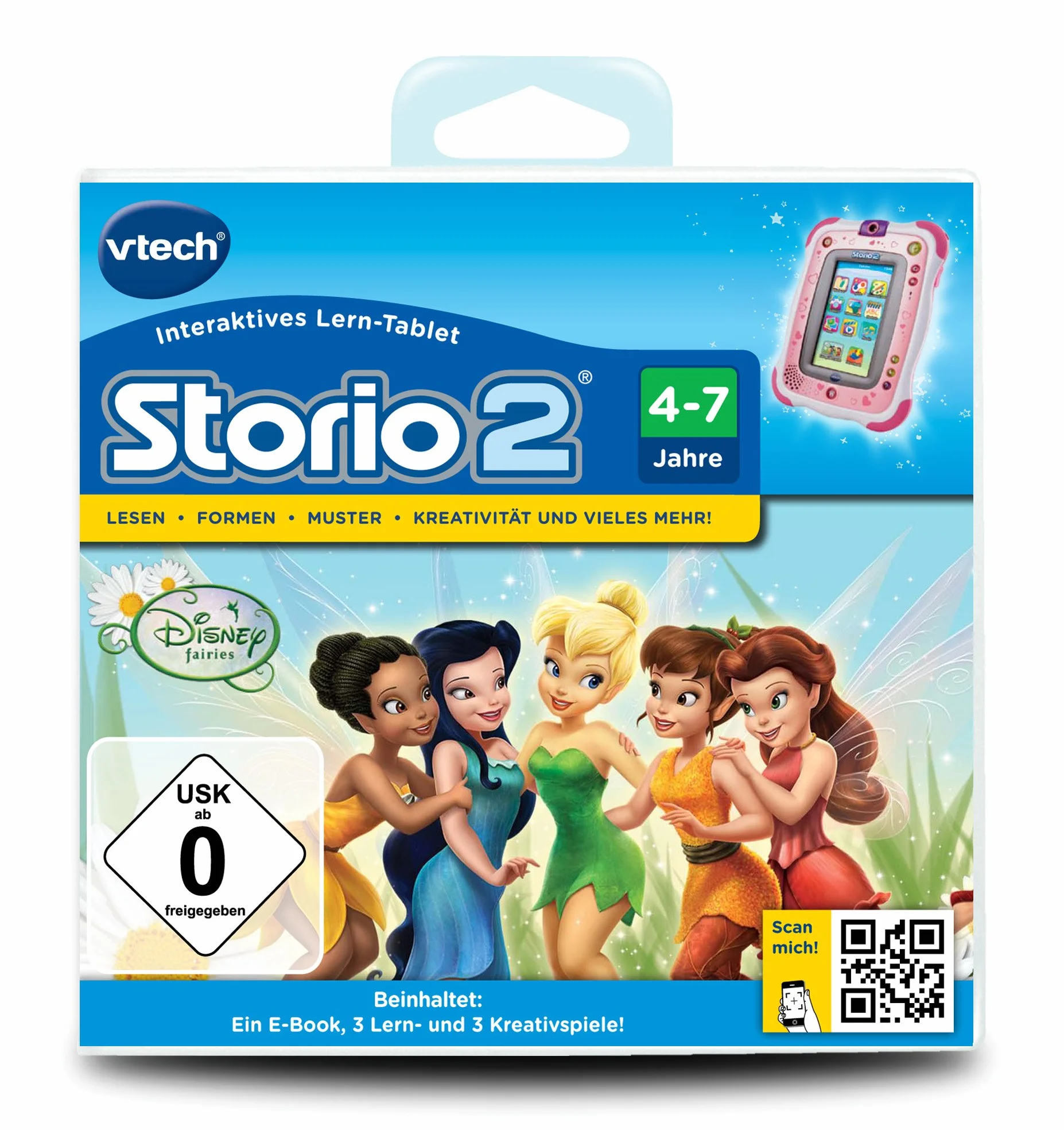 VTech Jeu éducatif Fée Clochette pour Storio 2, Storio 3S