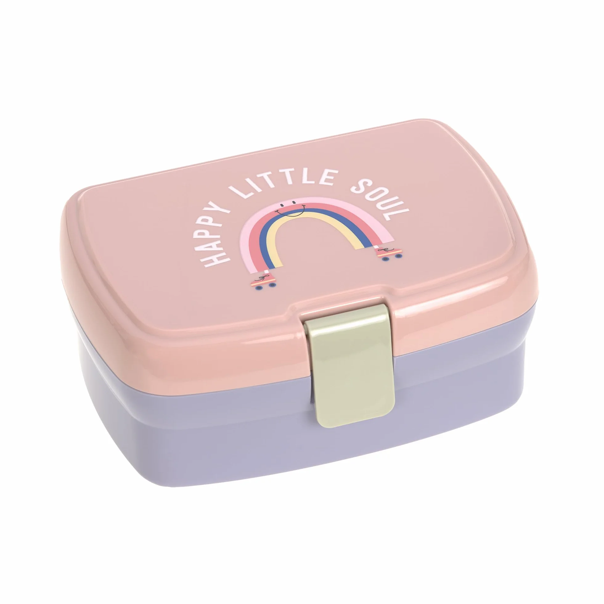 LÄSSIG Boîte à lunch enfants compartiments amovibles sans BPA Lunchbox Tiny Outdoor Rainbow