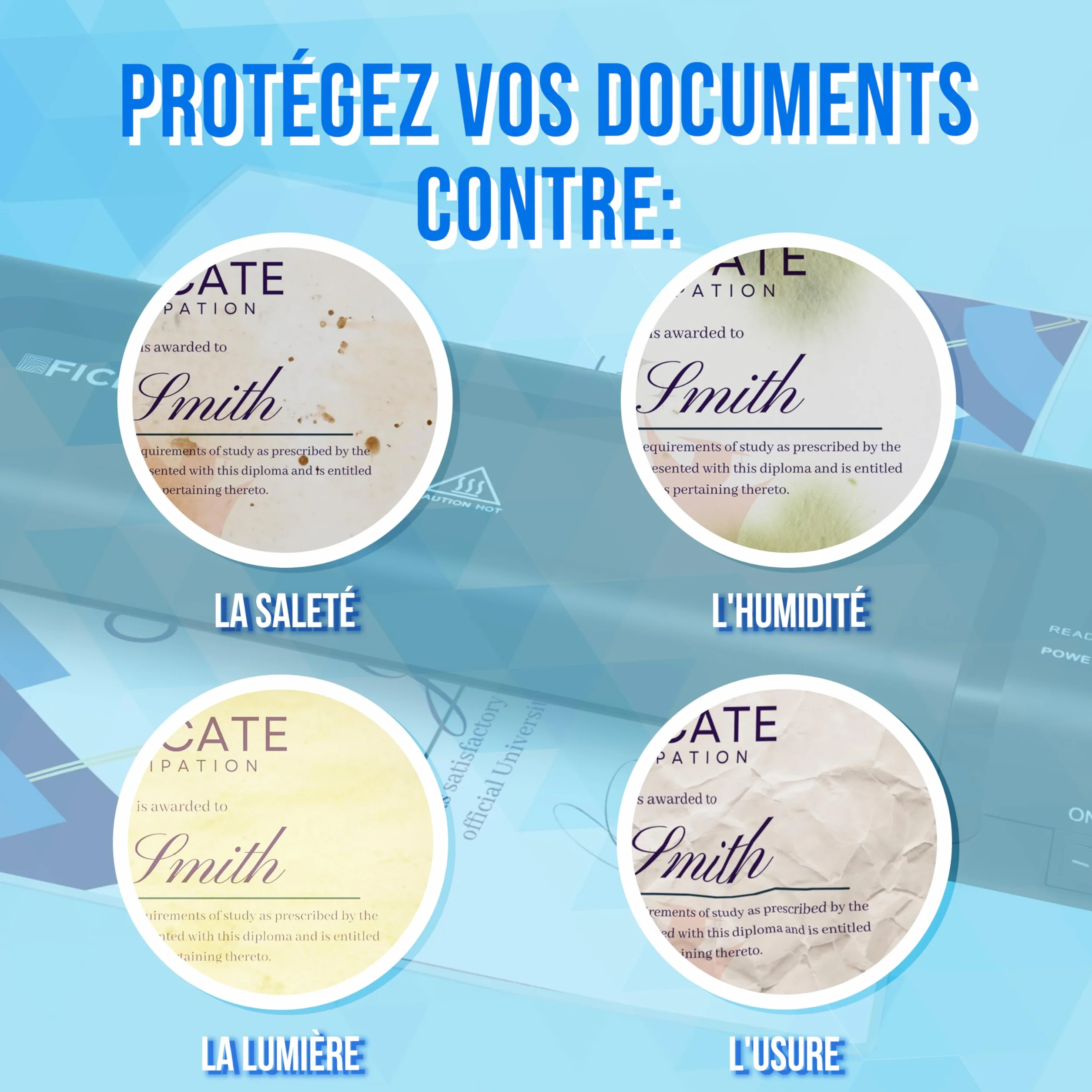 Silvergear Plastifieuse A4 A5 A6 Rapide avec 5 Films de Plastification pour Maison Bureau Ecole