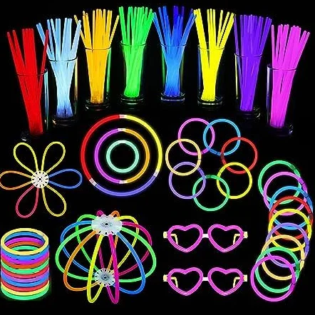 Bracelet Fluorescent Lumineux 30 Pièces Baton Lumineux Enfants Adultes Décoration Fêtes