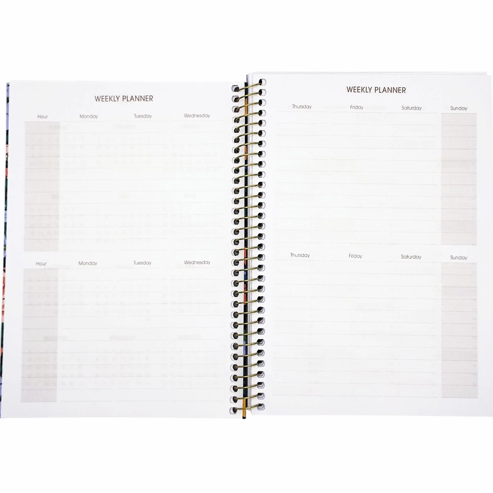 Agenda Scolaire 2026 2027 A5 15x21 cm Couverture Rigide Fermeture Spirale Élastique Langues ESP ENG FRA ALL Savanna