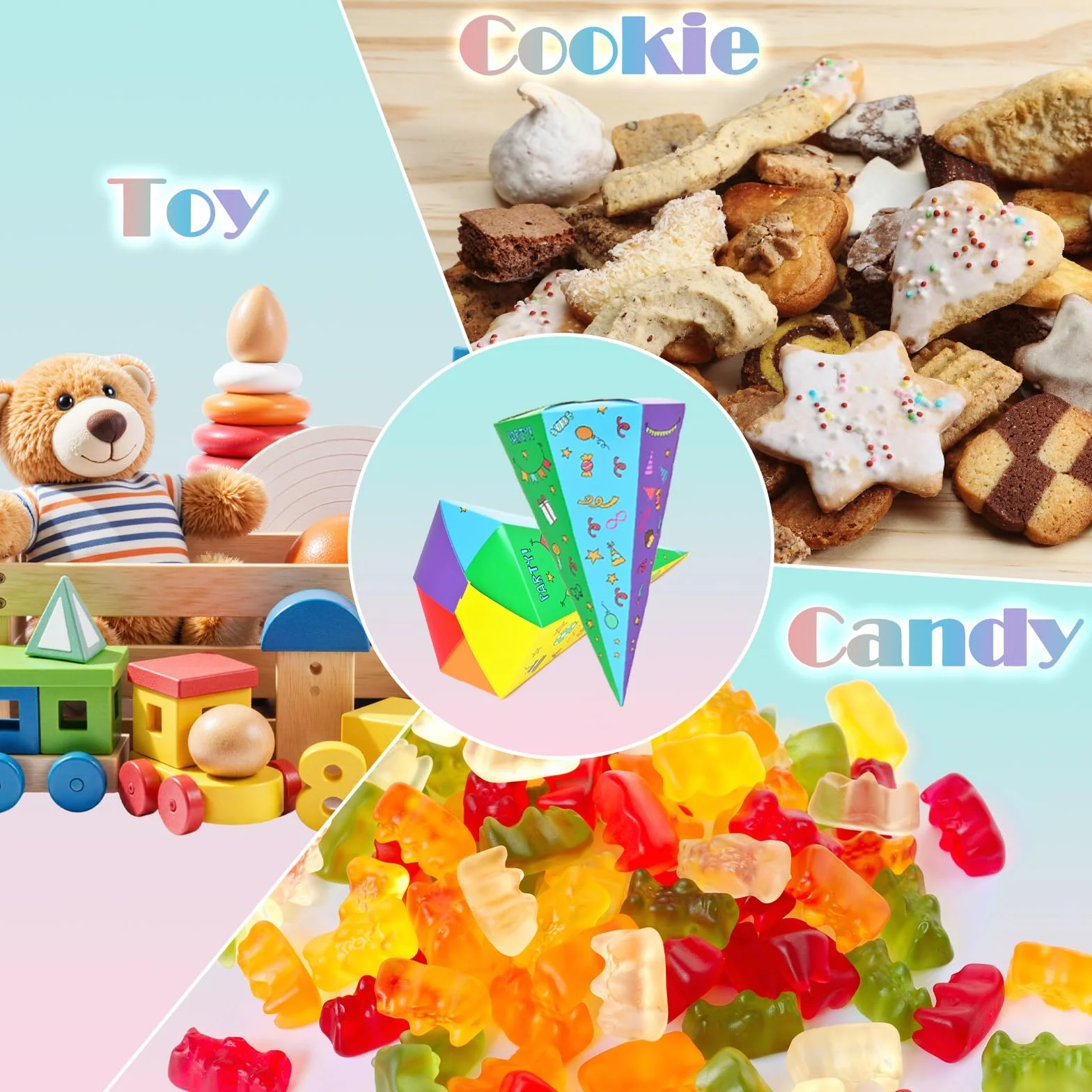 Sacs D'école de Bricolage Pliables 30cm Lot de 10 pour Enfants