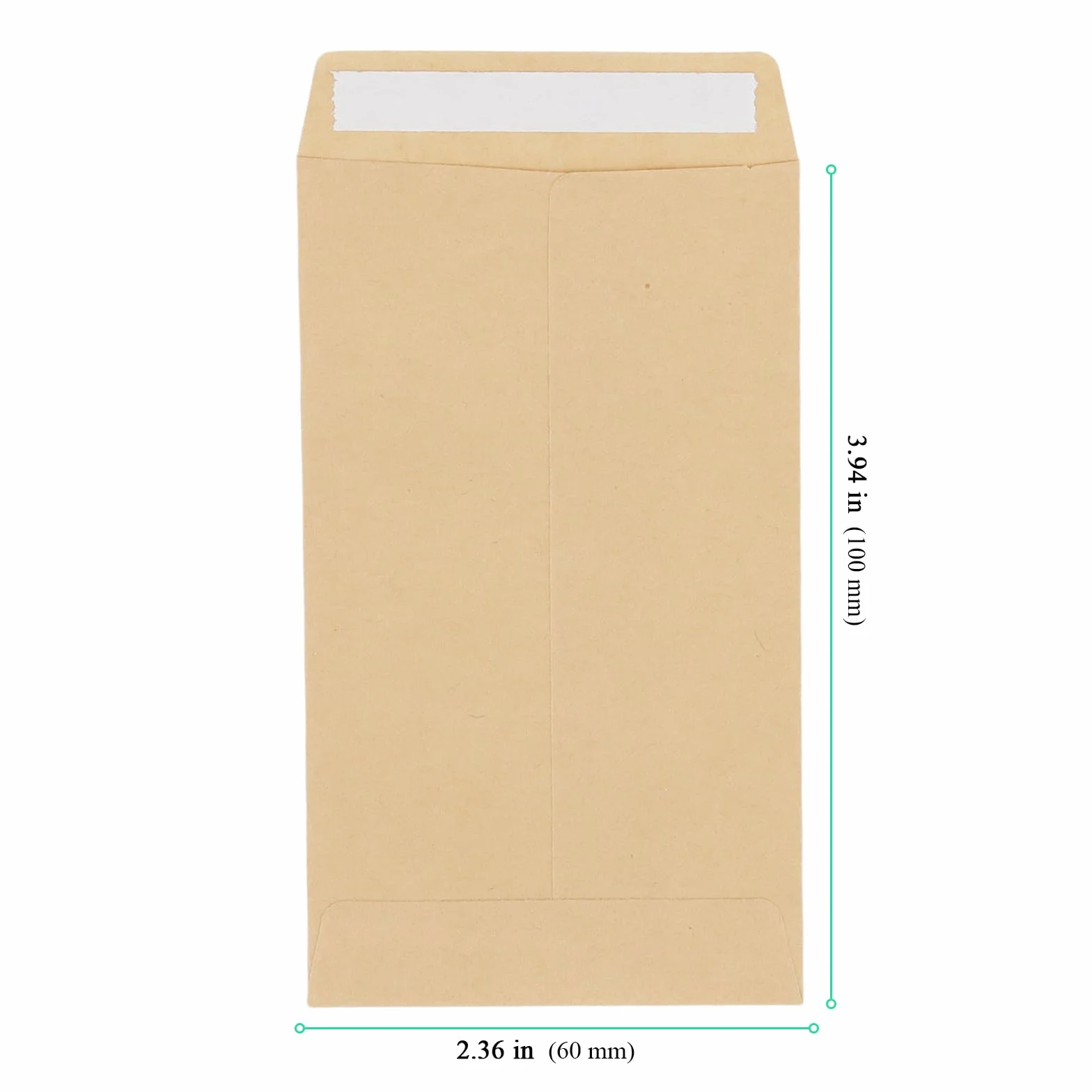 Enveloppes en papier kraft marron 6 x 10 cm Lot de 300 pour envoi et rangement