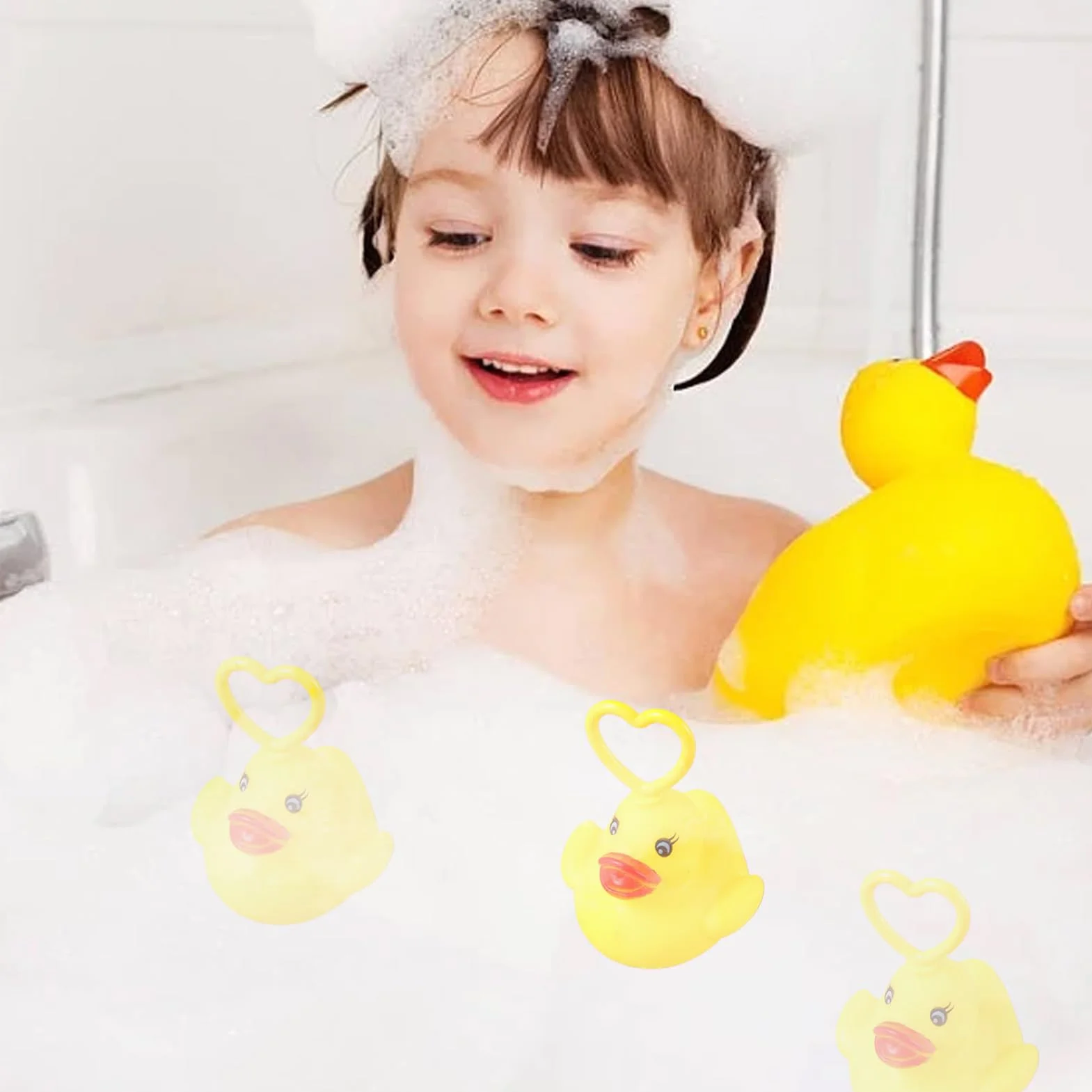 Jeux De Pêche Au Canard, Jouet De Pêche Flottante, Canard en Plastique Spongieux Lumineux, pour L'heure du Bain