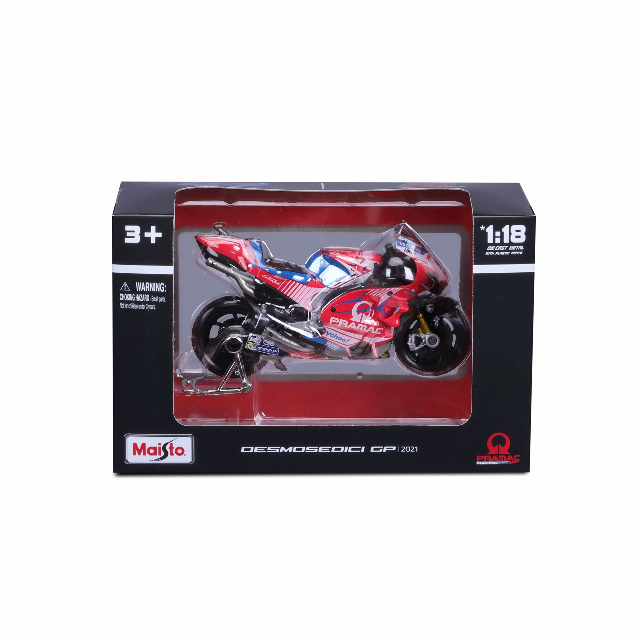 Maisto Moto Ducati Pramac #5 Johann Zarco Réplique miniature échelle 1/18 MotoGP Racing 2022