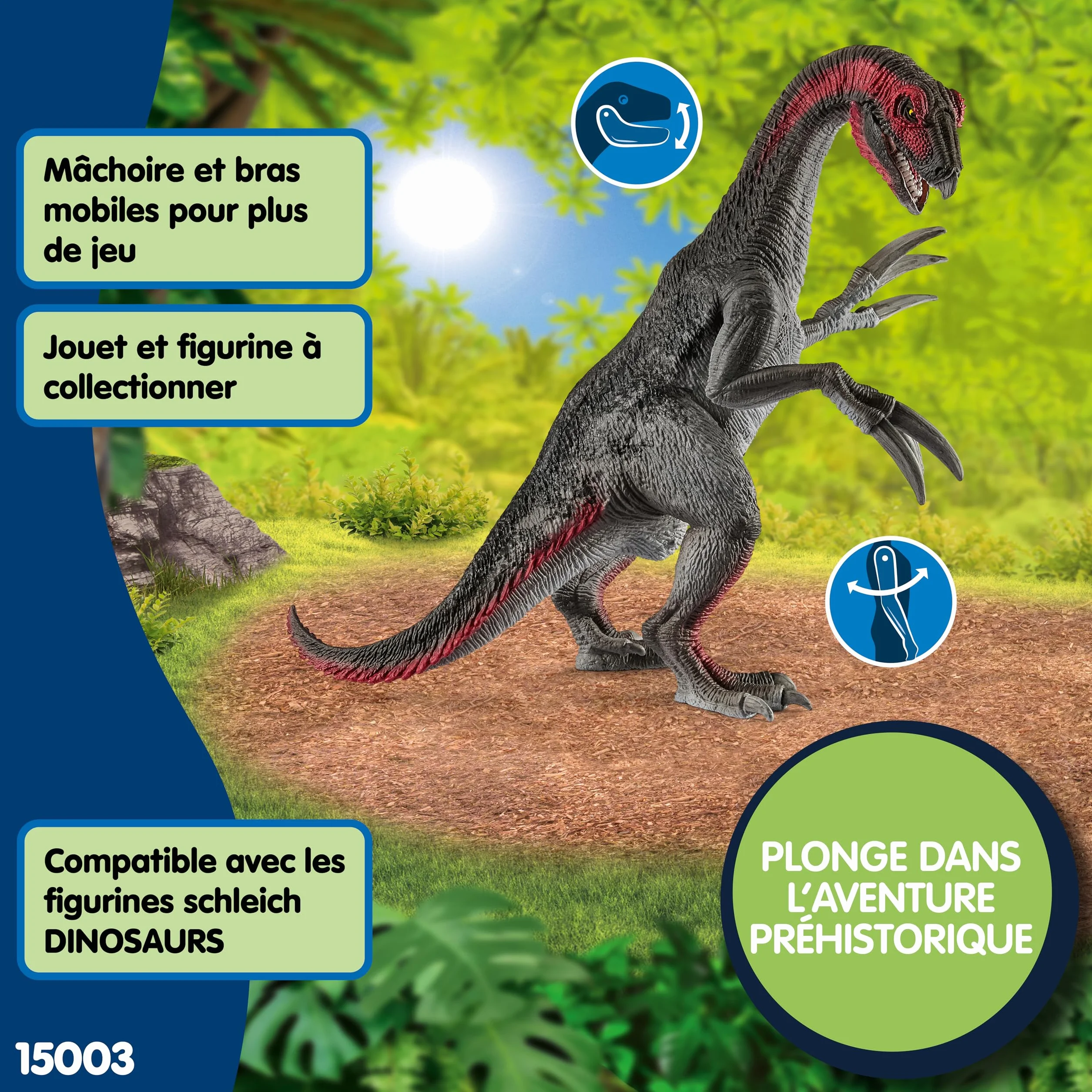 Schleich Dinosaure Thérizinosaure 15003 Figurine 14 x 20 x 20 cm