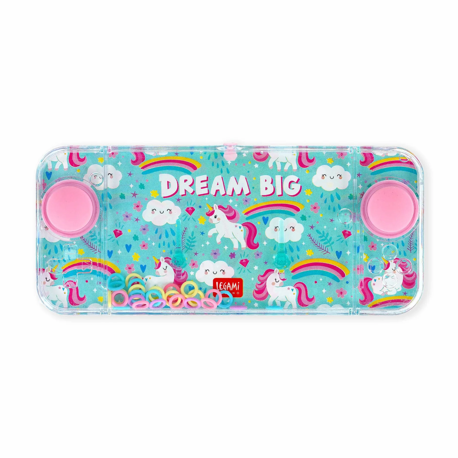 Legami Mini Jeu d'eau avec Anneaux Licorne Portable 15,2x7 cm