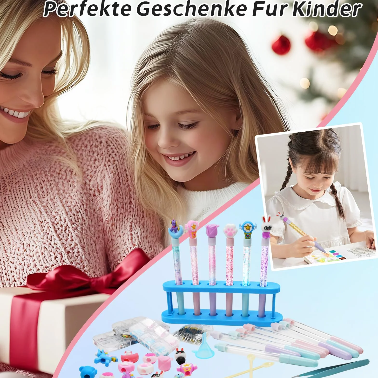 Fabrique a Stylo avec 72+ Accessoires, Kit Loisir Creatif Enfant 6-12 Ans