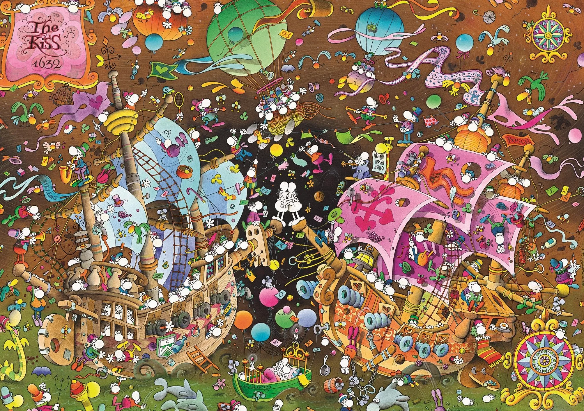 Clementoni - 36527 - Mordillo - Puzzle - 6000 Pièces - Jeu de Création et Logique pour Enfants et Adultes - à Partir de 14 Ans et Plus - Bande-Dessinée
