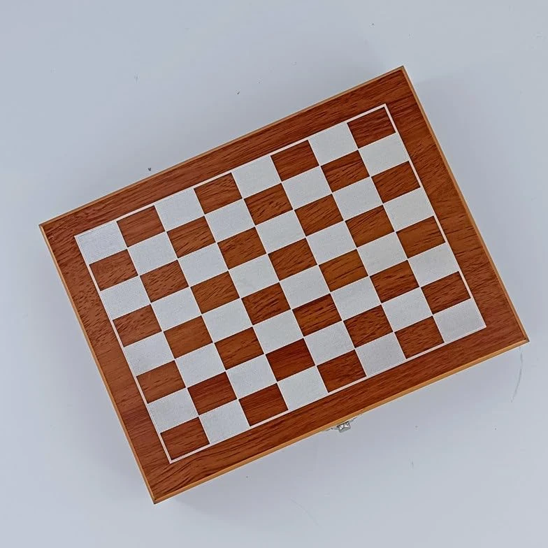 echiquier Jeu d'échecs Pliable en Bois 3 en 1 for Les Voyages, Jeux de société for Enfants et Adultes : échecs, Dominos et Divination. echecs Jeu