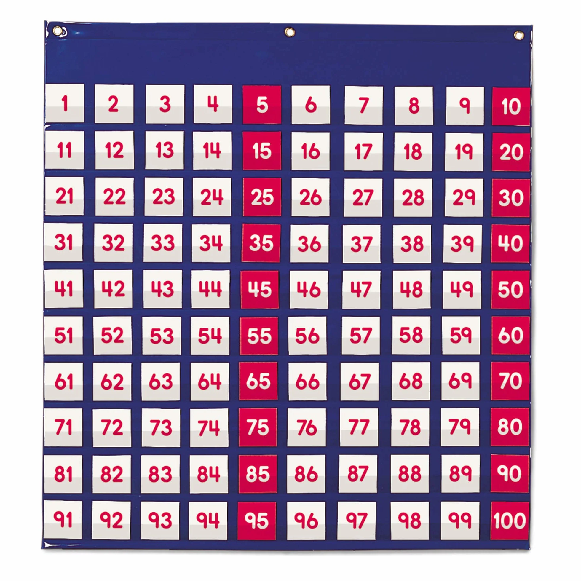 Learning Resources Tableau à Poches pour Centaines, Support Pédagogique Mathématiques Lavable