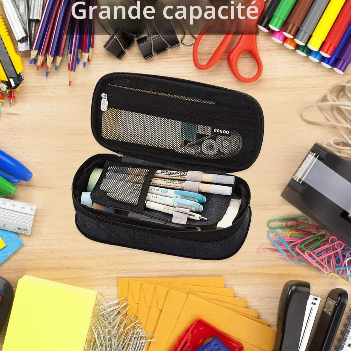 Coolzon Trousse Scolaire Extensible Grande Capacité Sac à Crayons Organisateur pour Filles Garçons