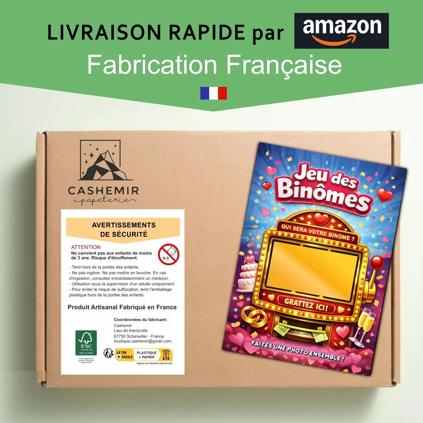 Jeu des Binômes Mariage 50 Cartes à gratter | Tickets à Personnaliser | Animation Repas Mariage Anniversaire