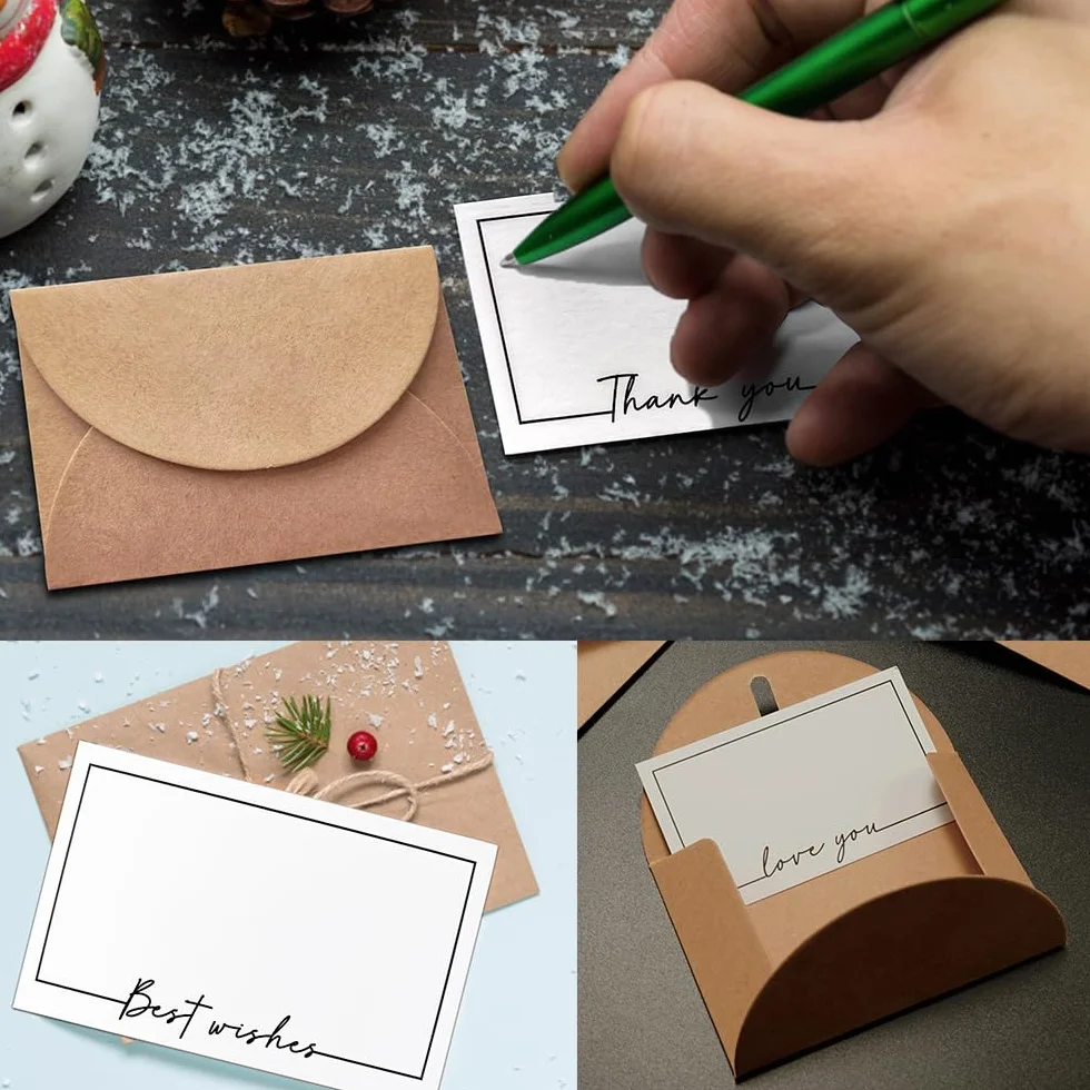 WYAN Carte Vierge 80 Pièces 90x54mm Papier Bricolage