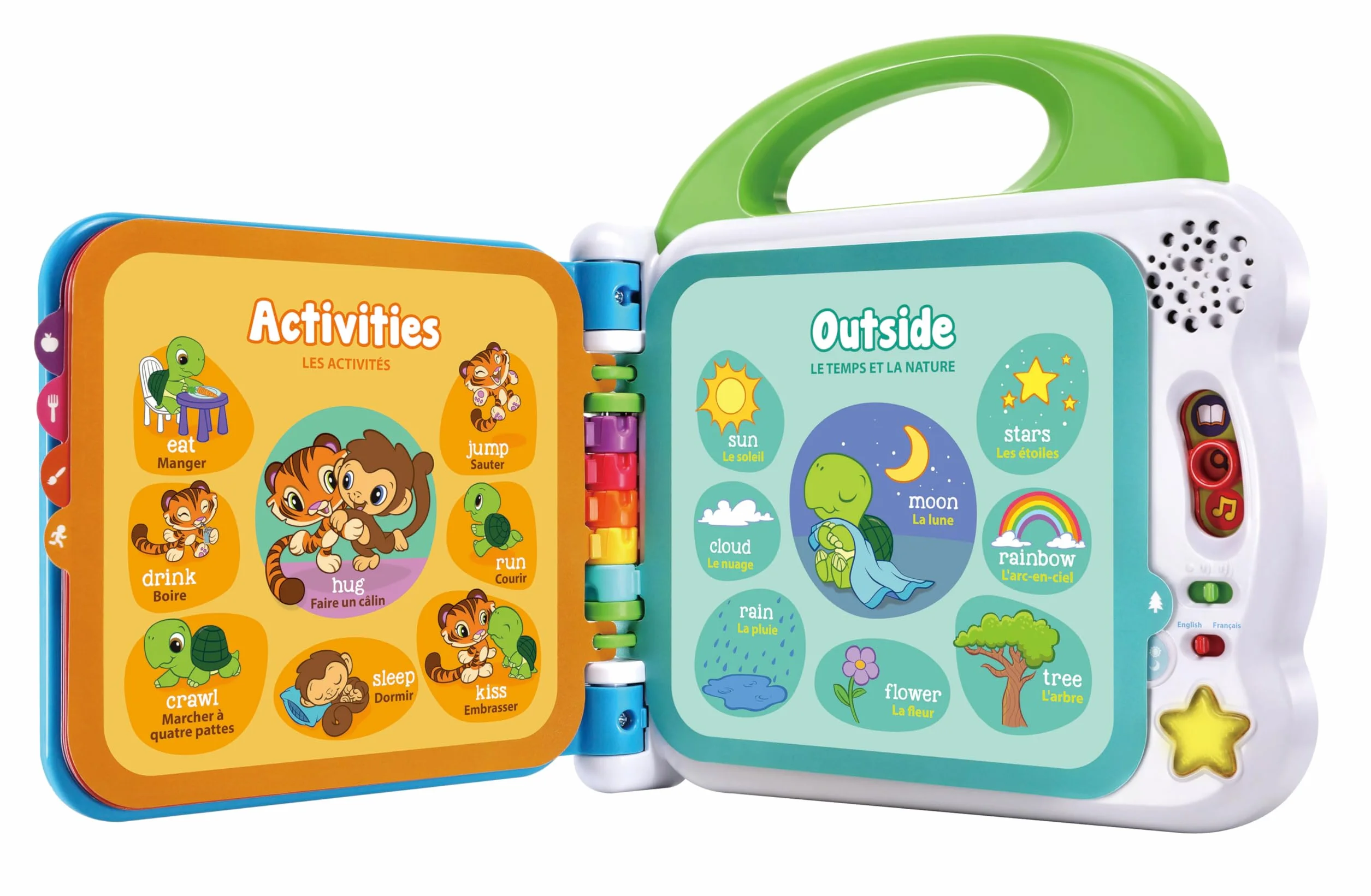 Leapfrog Learning Friends Livre de bébé de 100 Mots - Jouet éducatif interactif bilingue - Version Anglaise pour 1-4 Ans