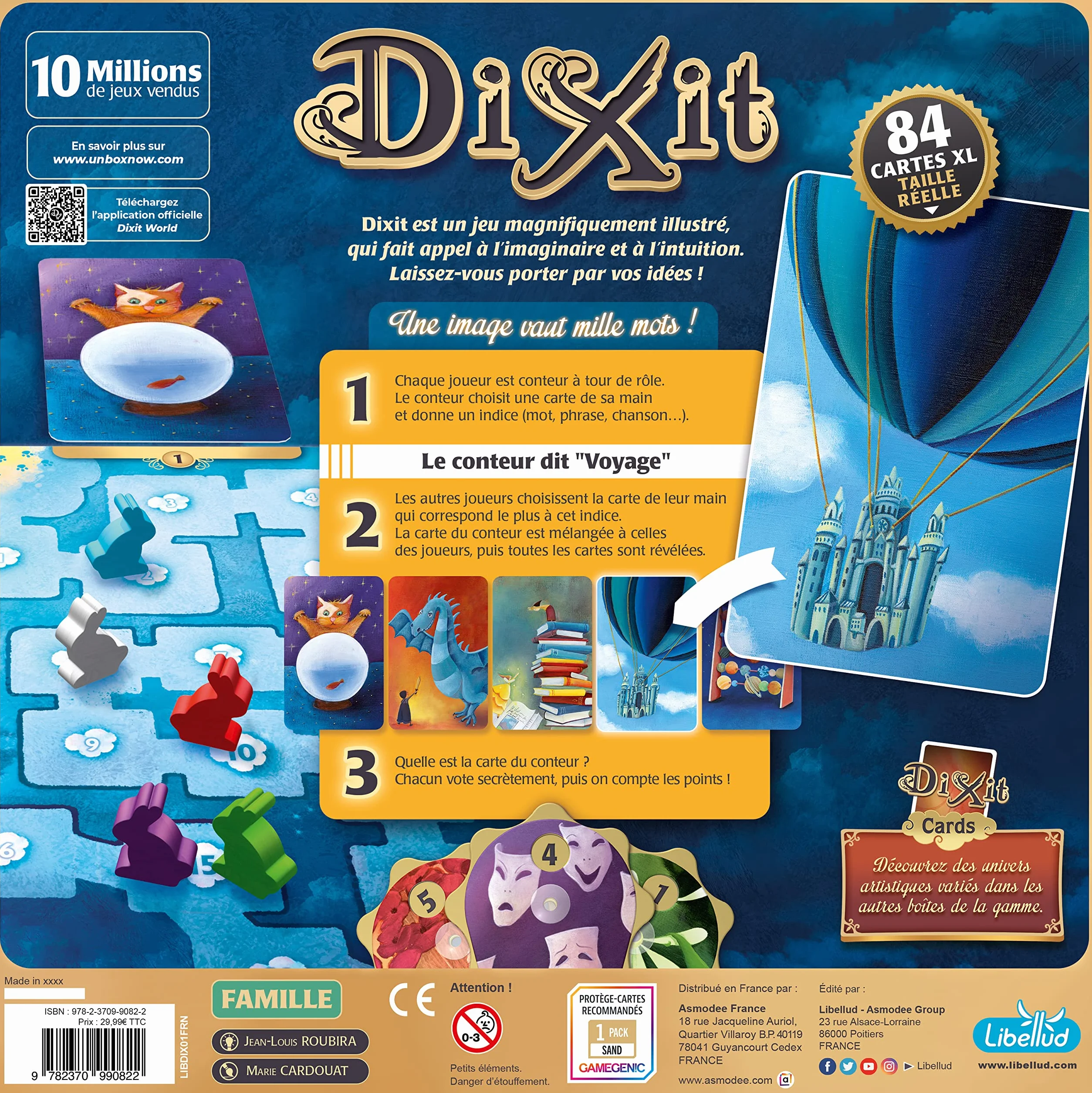 Asmodee Dixit Une Image Vaut Mille Mots Jeu de Société 8 Ans As d'or Imagination 3-8 Joueurs 30 Min
