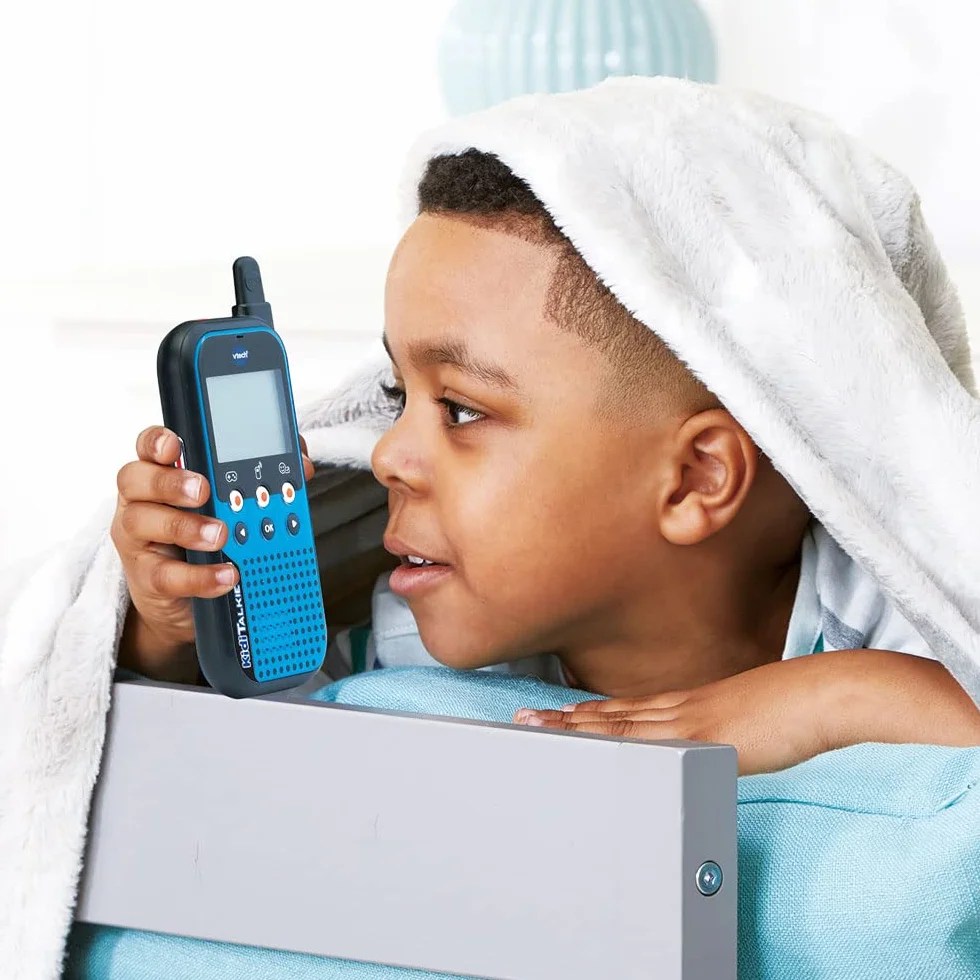 Vtech Kidi Talkie Talkie-Walkie Enfants avec écran et Jeux Jouet électronique éducatif Version FR