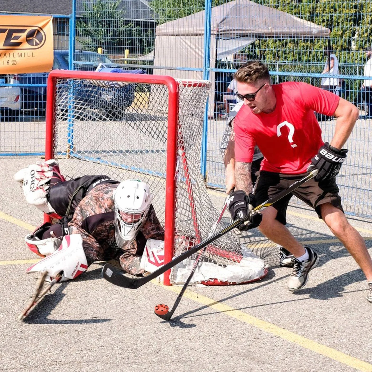 Disque de Hockey Professionnel PE Haute Performance pour Entraînement Street Hockey Intérieur Extérieur