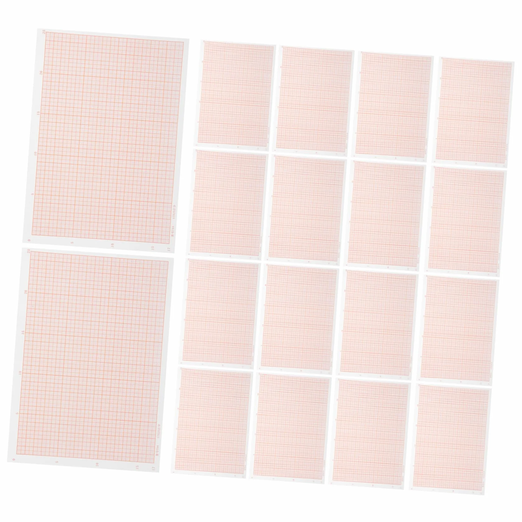 Artibetter Feuille de Papier Millimétré Rose 100 Feuilles pour Dessin Précis Calculs Peinture