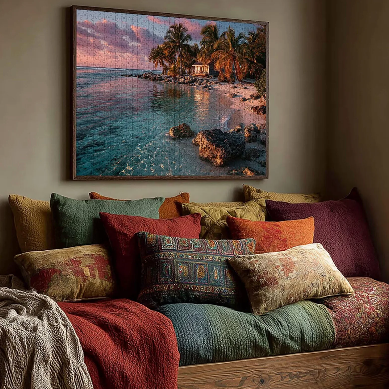 Vue sur La Mer Puzzle 4000 pièces Adultes, Puzzle Bois 141x87cm, Adultes Jeu éducatif Défi énigme avec Une Boîte d'emballage Exquise, Jeu Relaxant Détente Collection, Cadeau Fille, (Cottagee) 3-8379