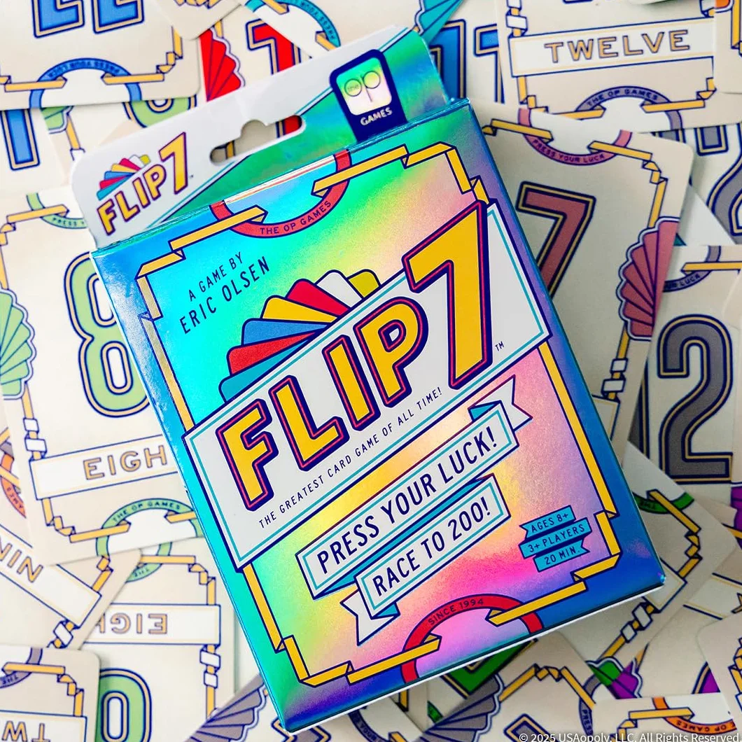 Flip 7™ Jeu de Cartes Familial Chance et Stratégie 94 Cartes Édition Compacte