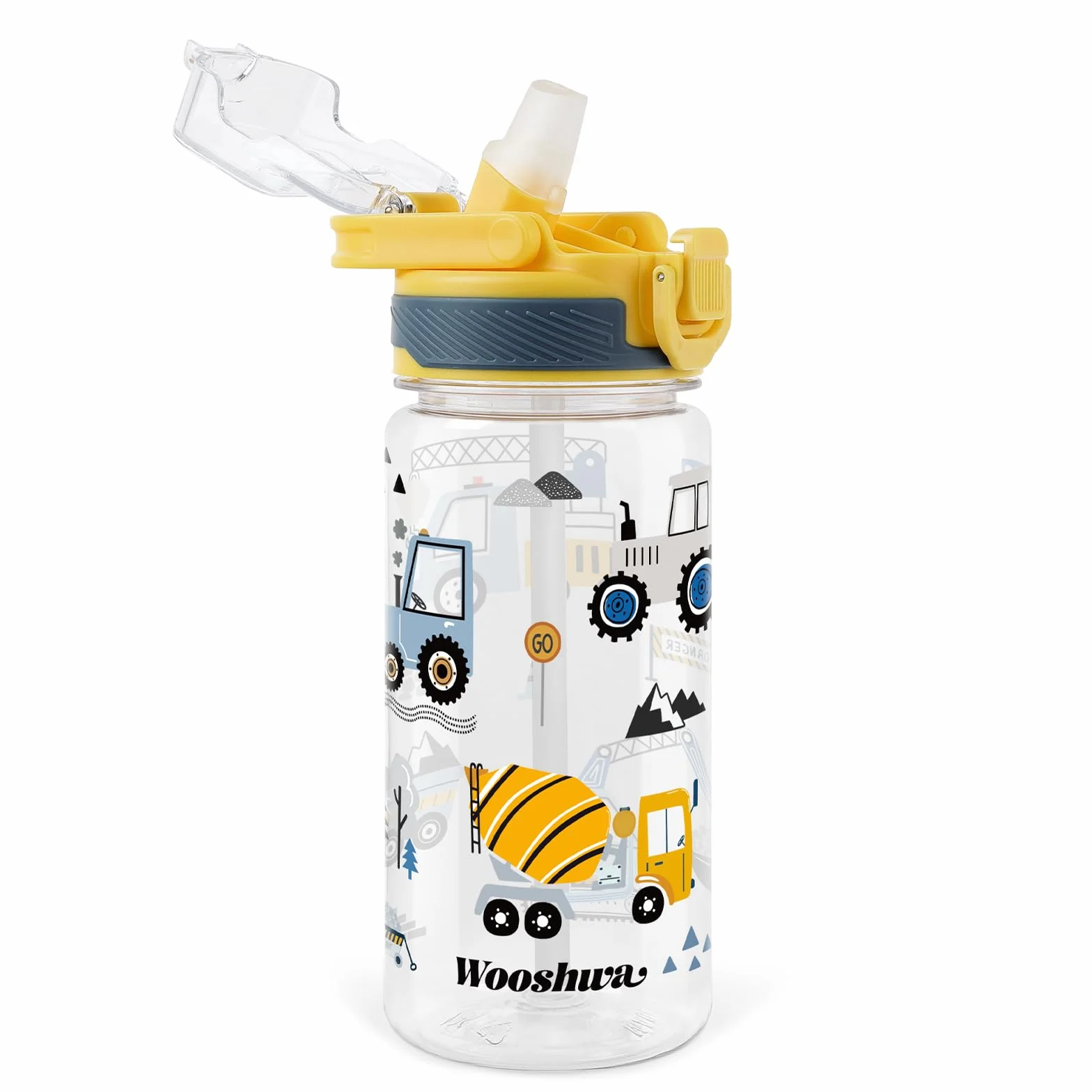 Bouteille d'eau Gourde avec Paille 480ml Anti Fuite Sans BPA pour Sport