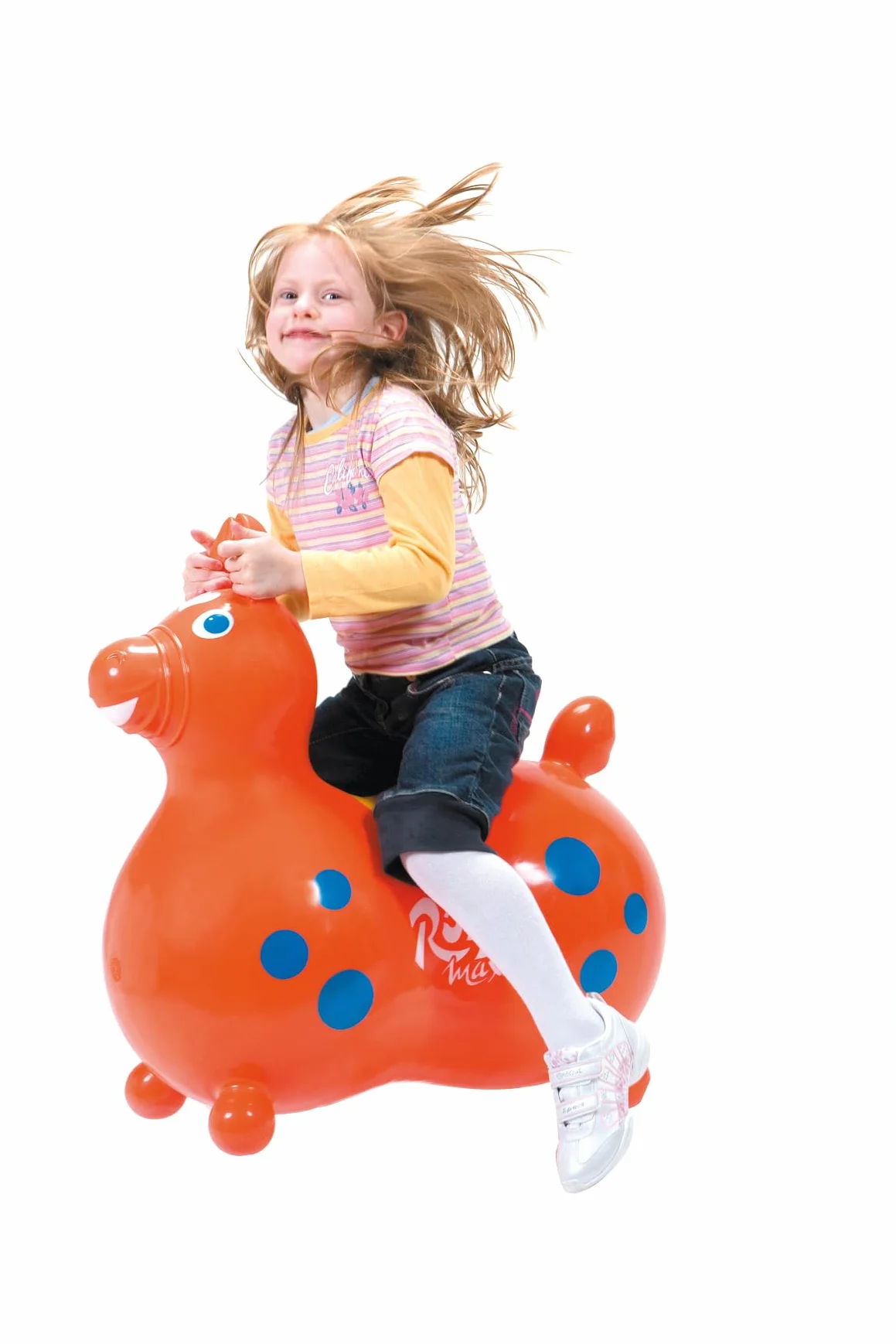 Gymnic Rody Max Cheval à Bascule Gonflable pour Enfants 5+ Ans, Jouet à Chevaucher